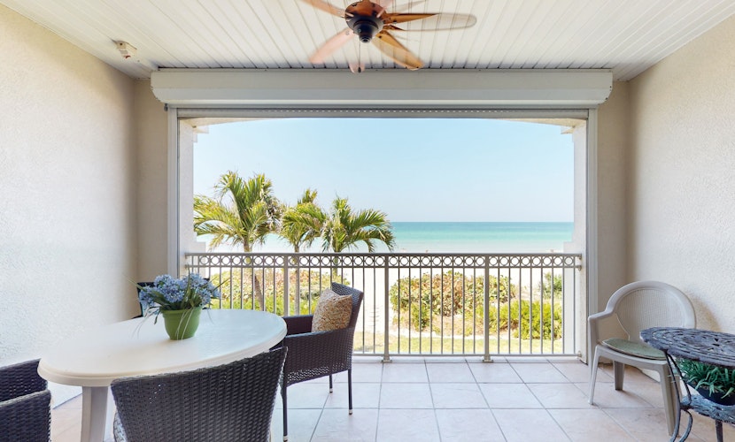 Gulf front townhome right on the beach with pool and balcony snowbird friendly