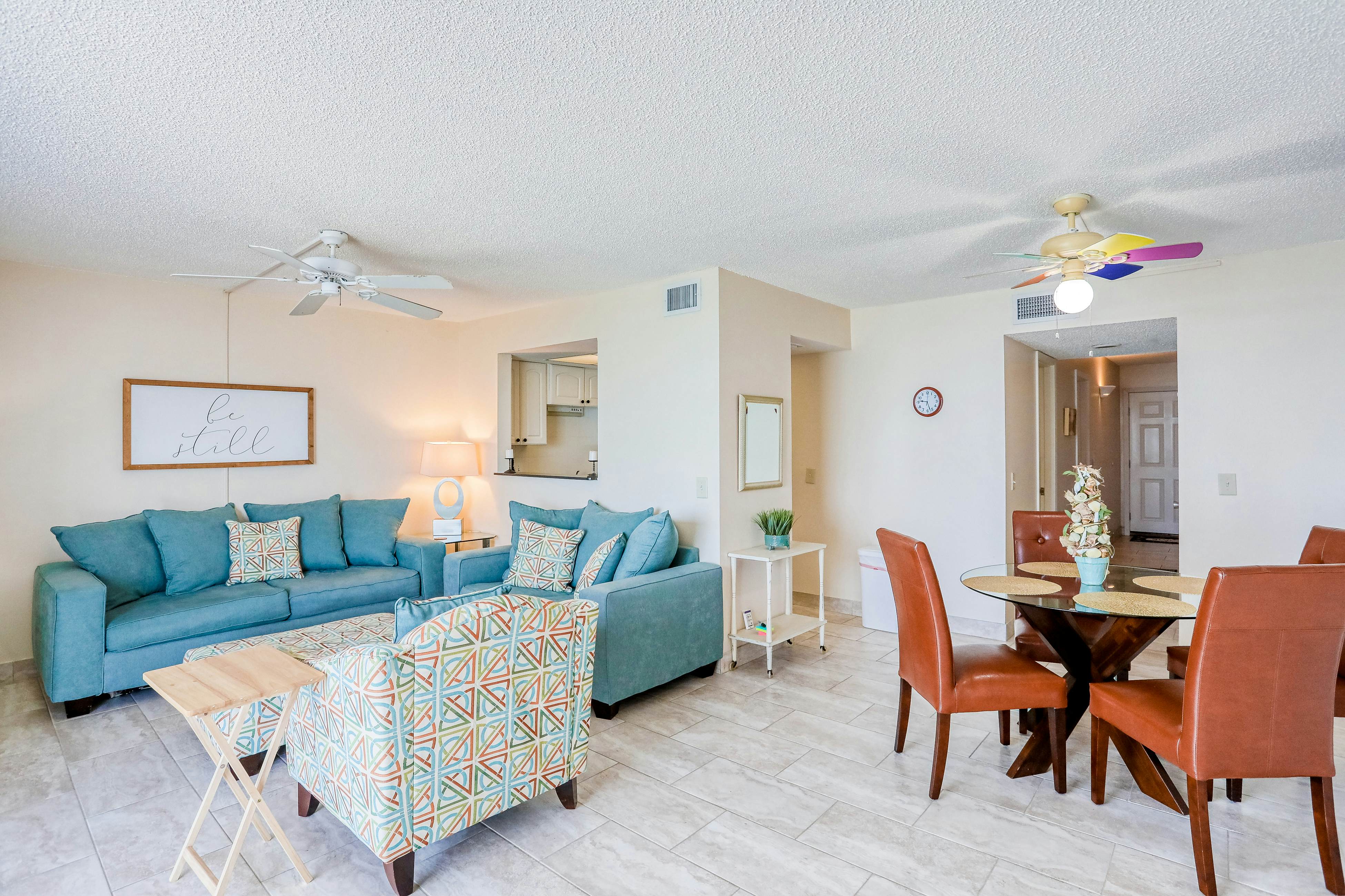 Delightful waterfront condo with sweeping views, beach access, balcony & pool