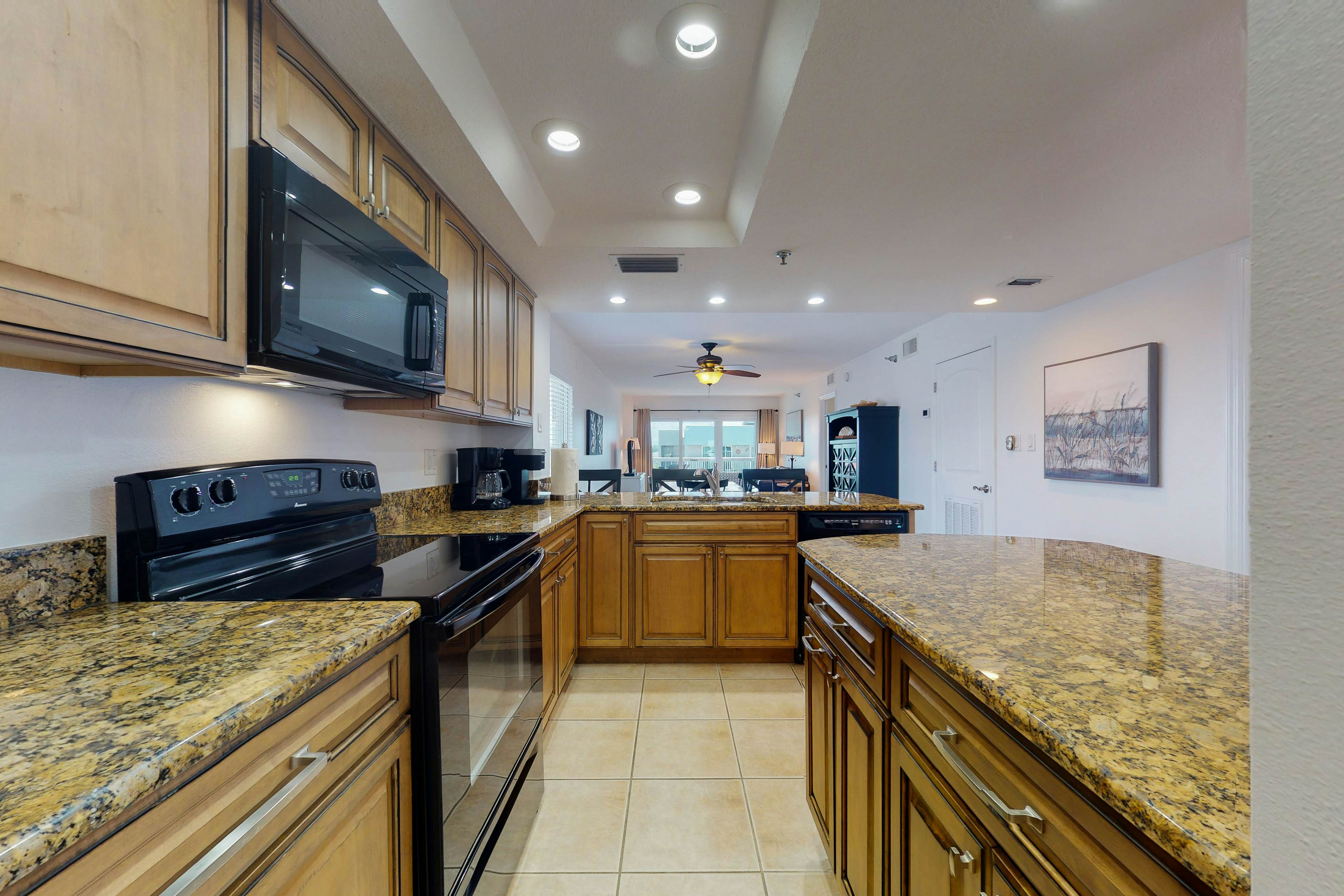 Beach condo with amazing views, heated pool, hot tub, central AC & W/D