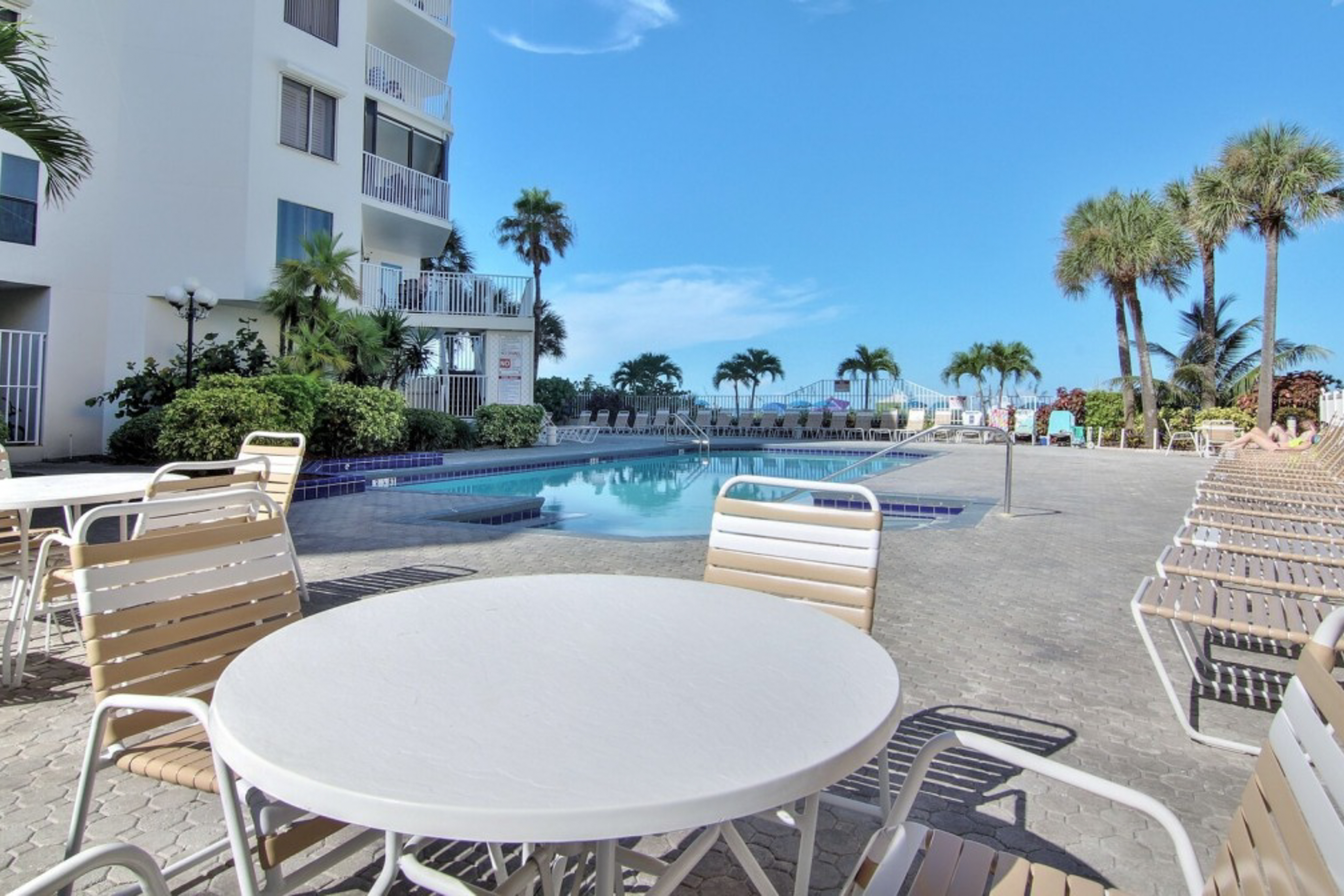 4th floor beachfront corner condo with private balcony views heated pool BBQ AC