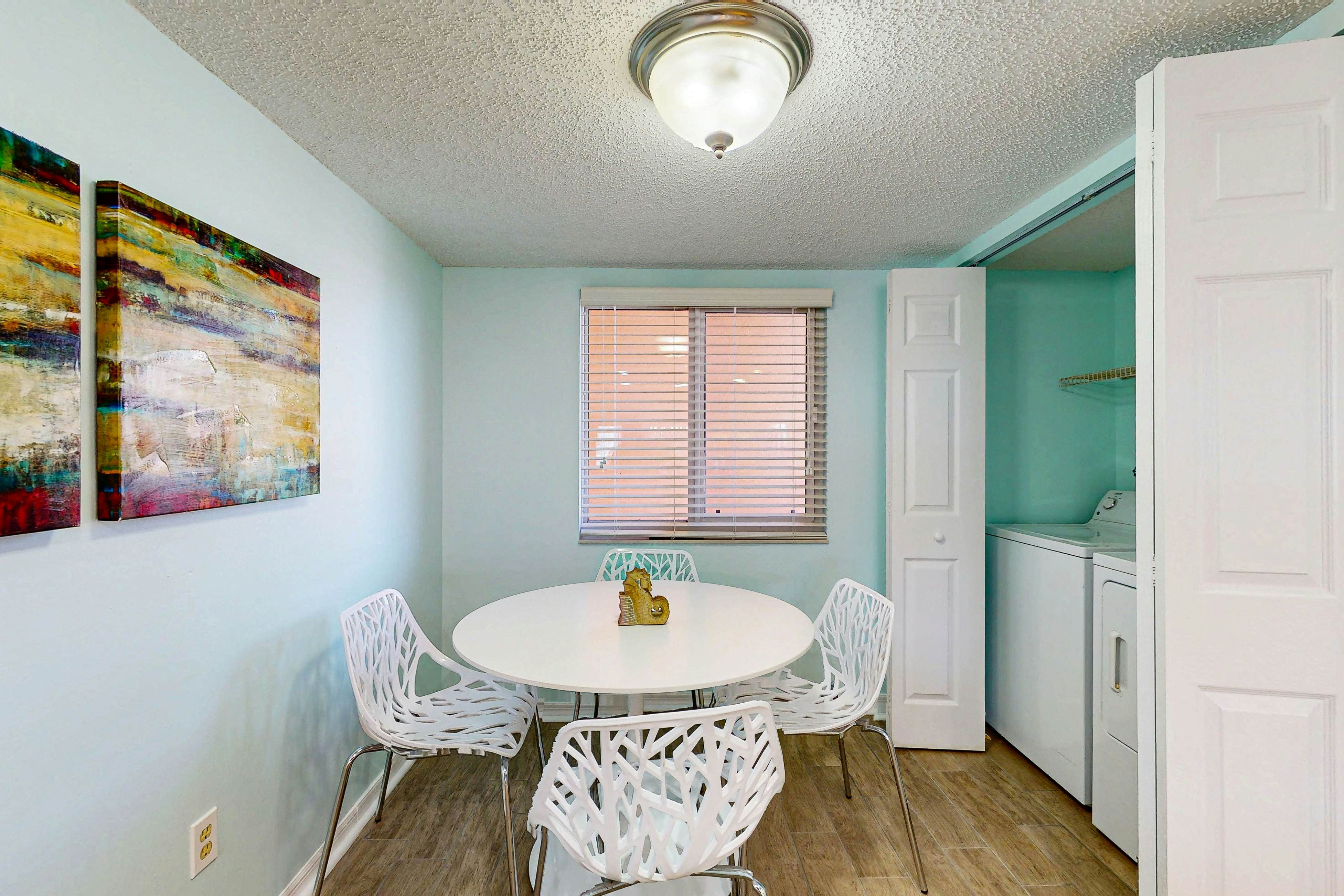 Seashore getaway with partial Gulf view & beachfront heated pool & spa