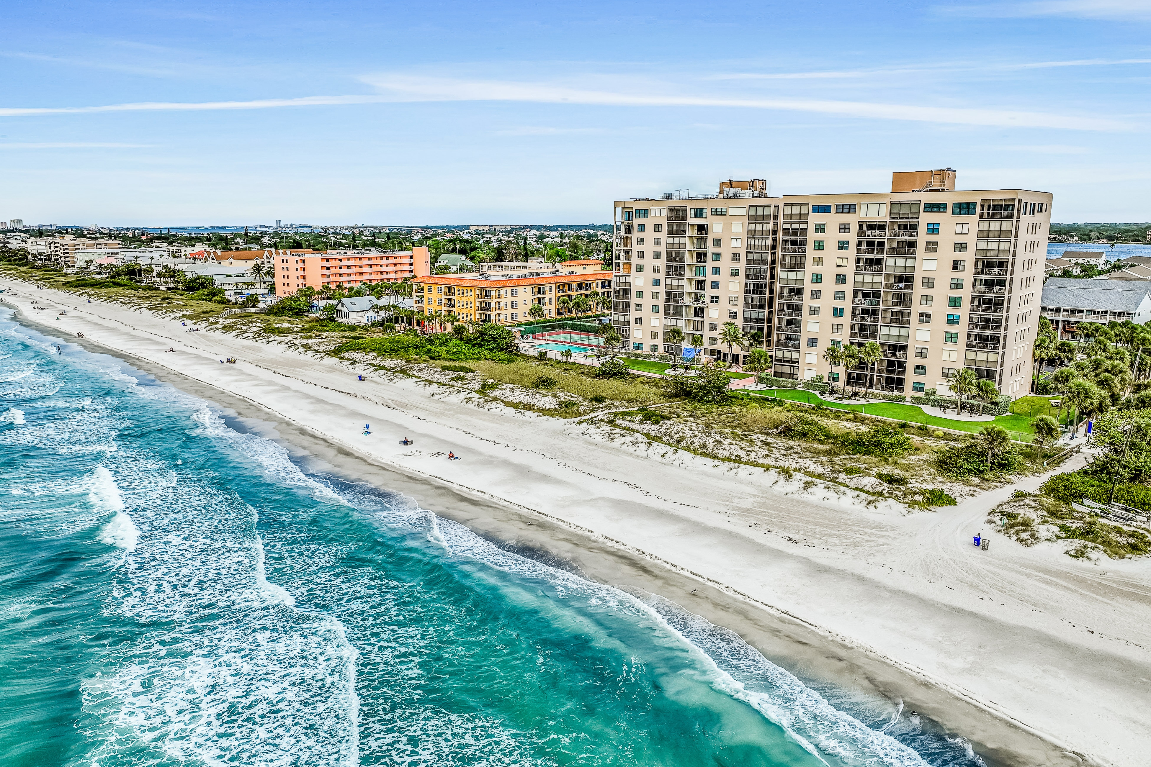 Beachfront condo with Gulf views pool sauna and direct beach access