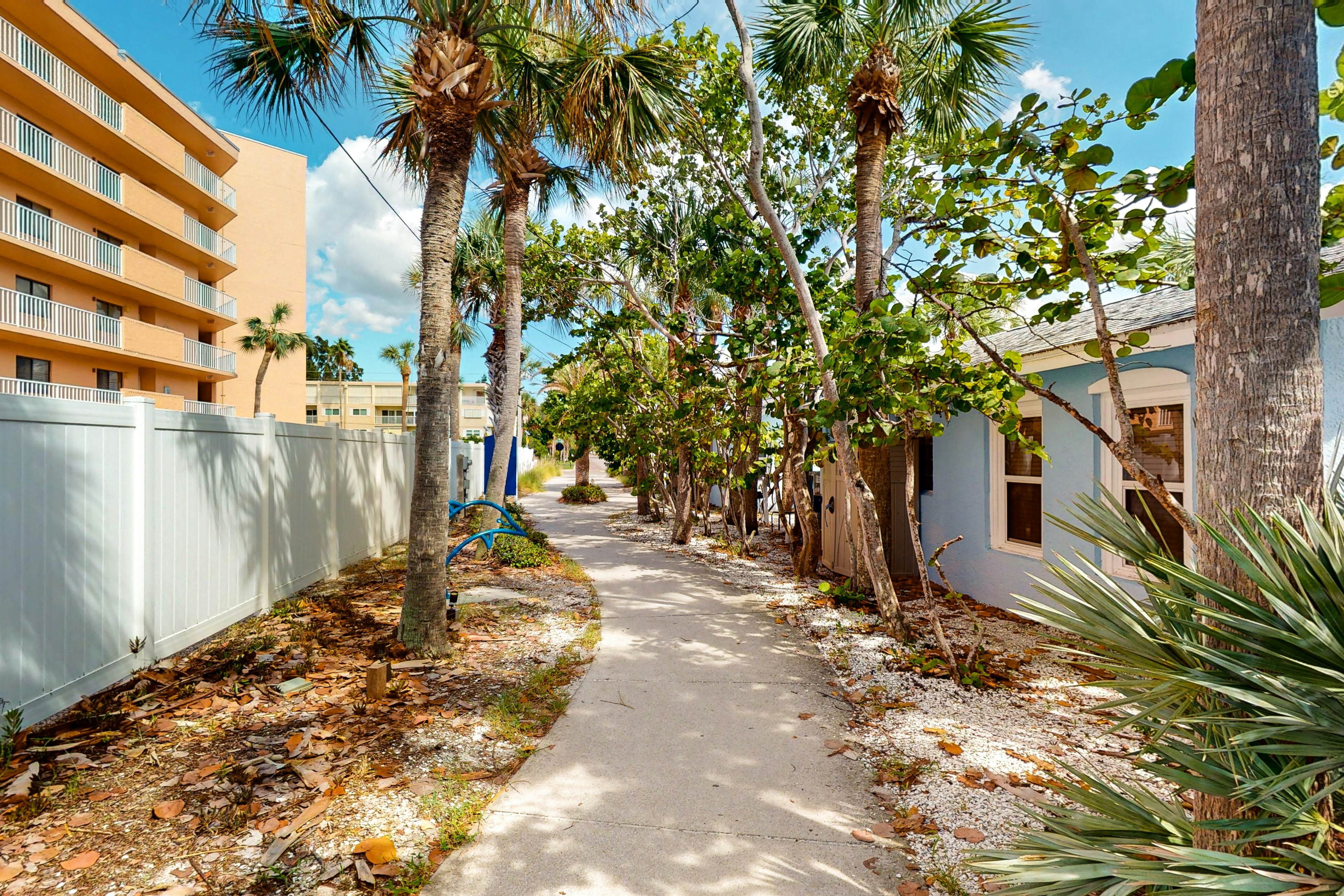 Dog-friendly beachfront condo with pool, hot tub, tennis & AC -snowbird-friendly