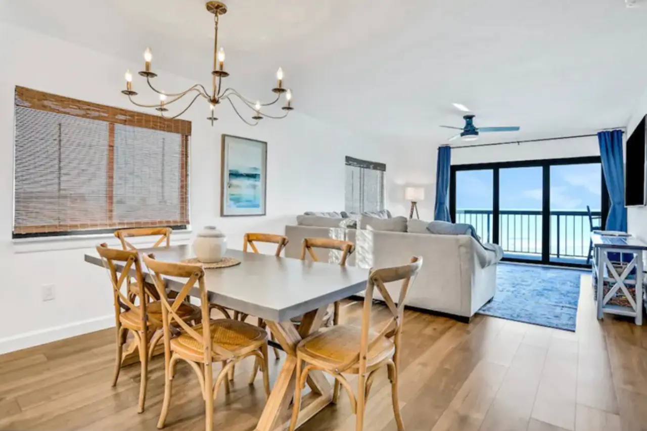 High Rocks Condominiums Newly renovated top floor corner condo with Gulf front views pool and ...