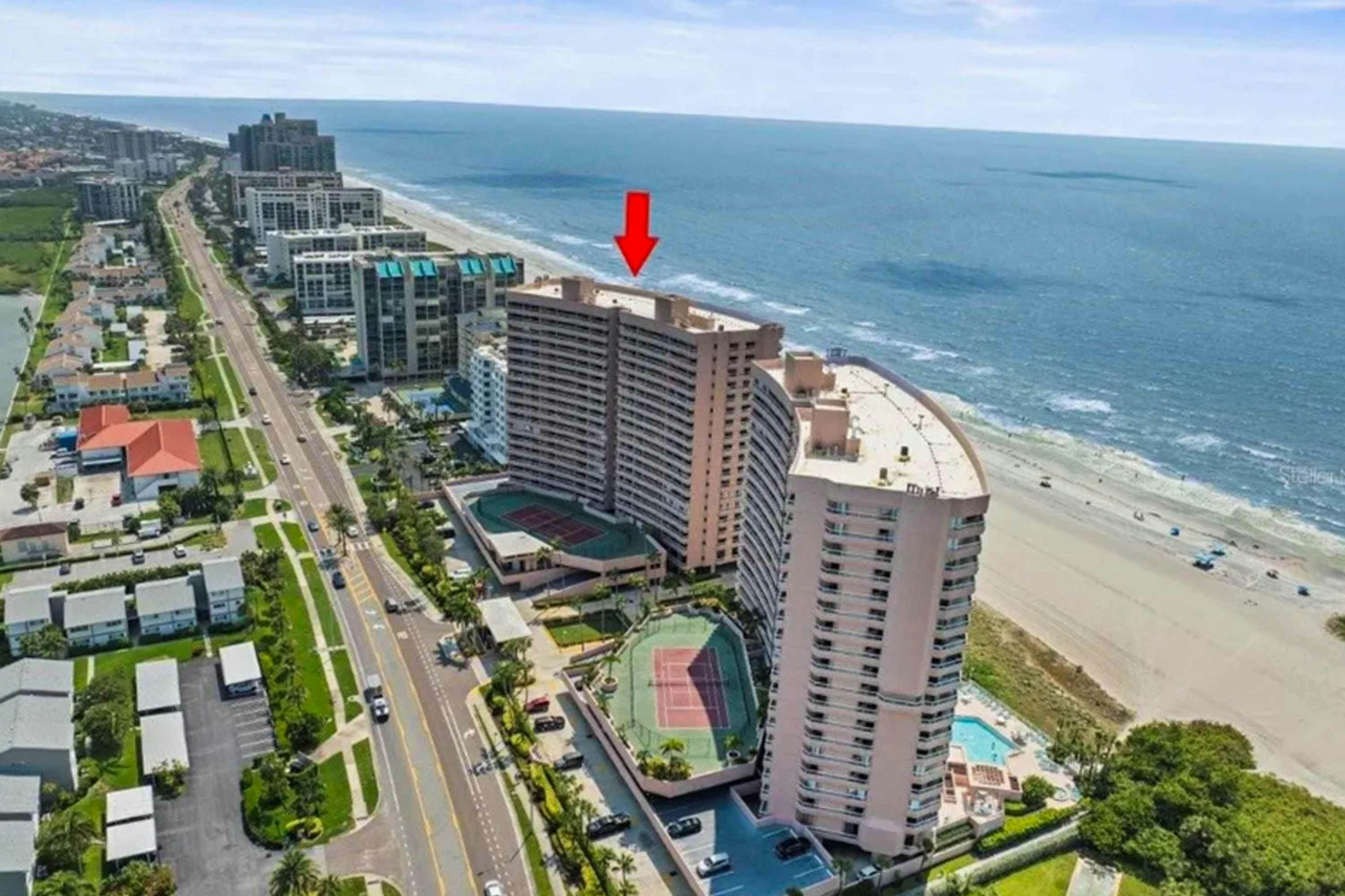 12th floor beachfront condo with balcony heated pool gym pool spa and tennis