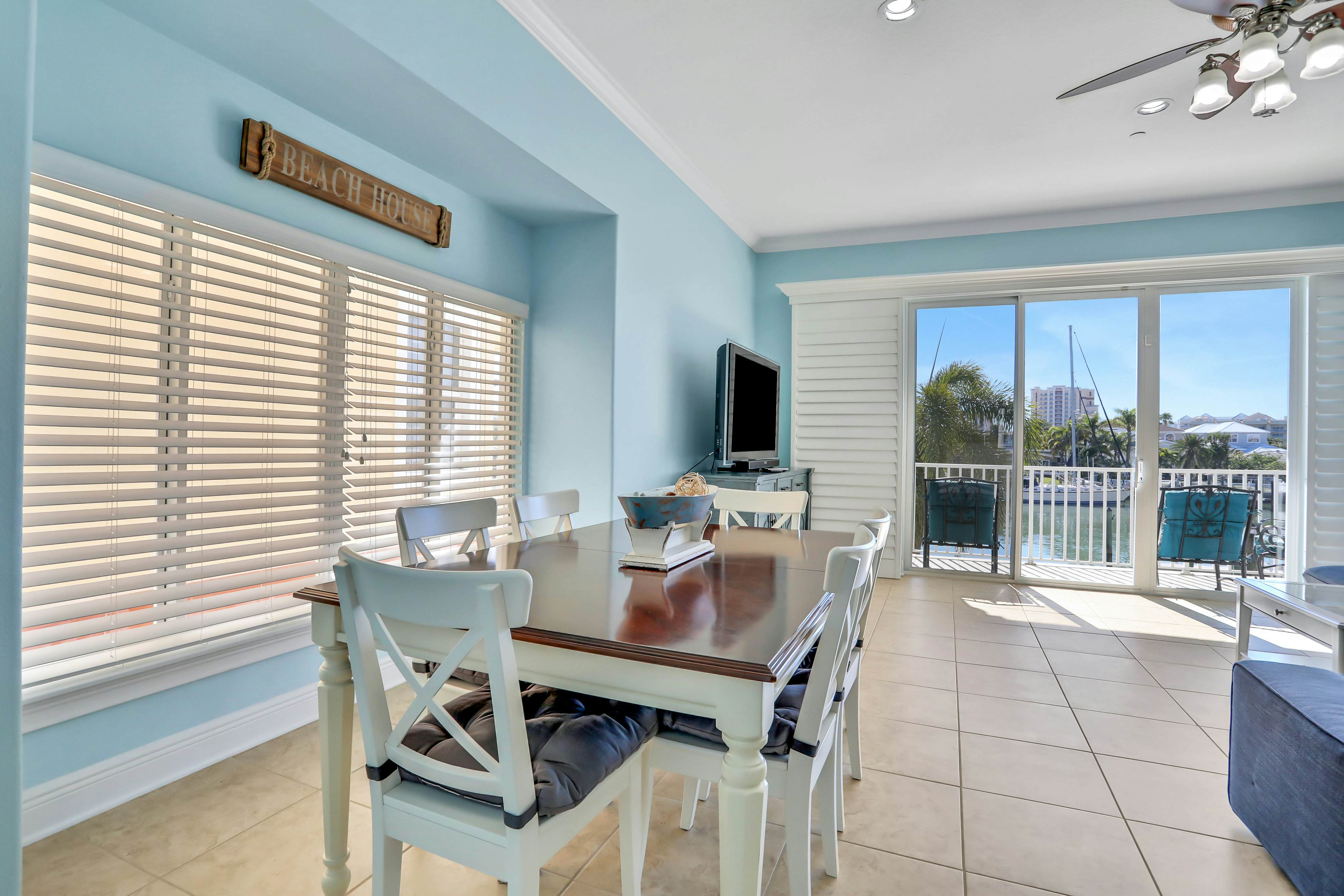 Beautiful 3-level bayfront home amazing views, dock & community pool