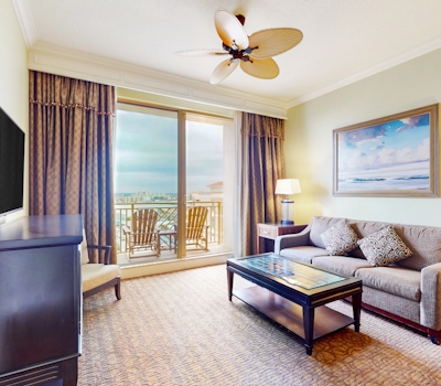 City View condo with beach access pools hot tub gym AC and WD