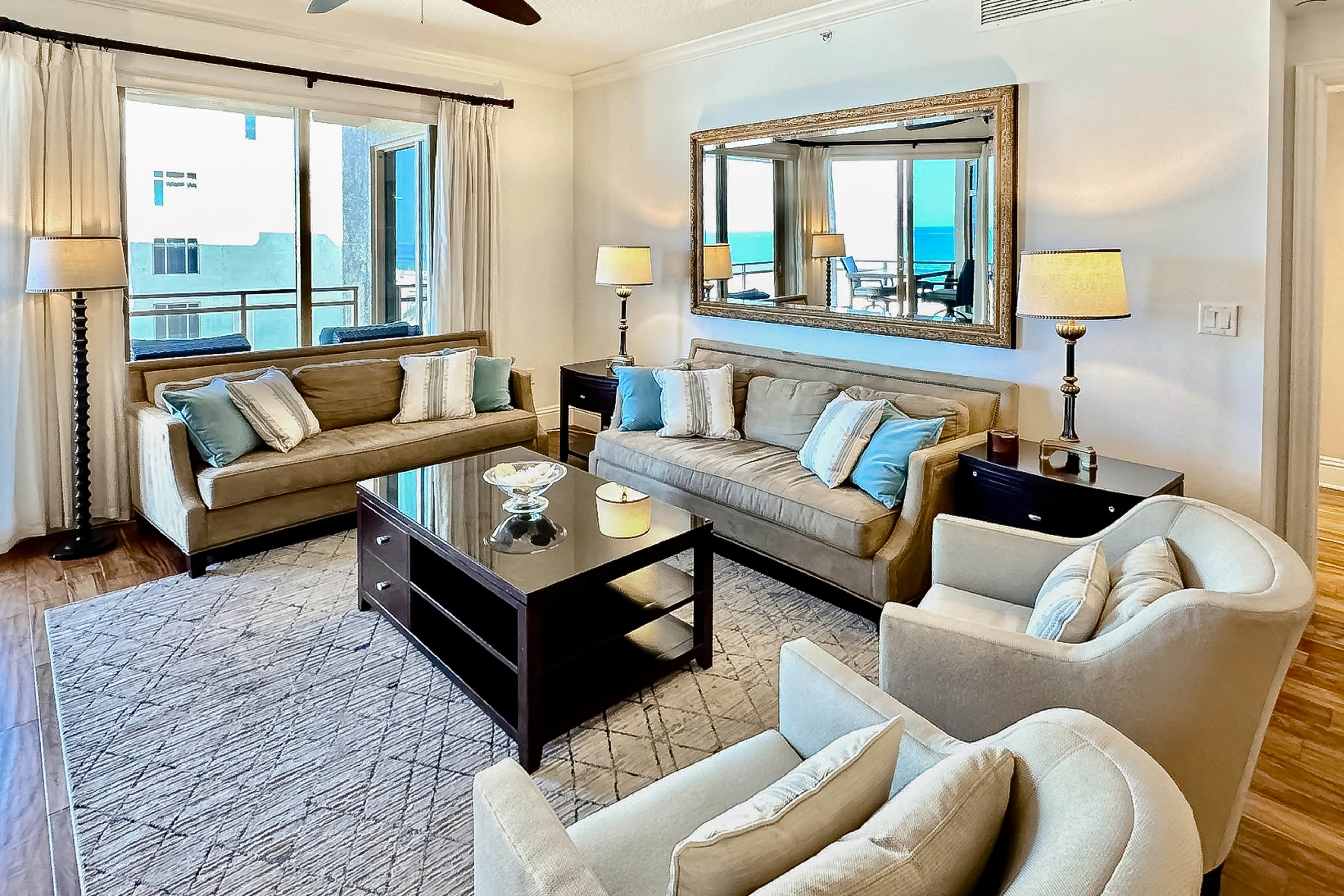 Exclusive Sandpearl Residences condo with Gulf views - heated pool, spa, grills