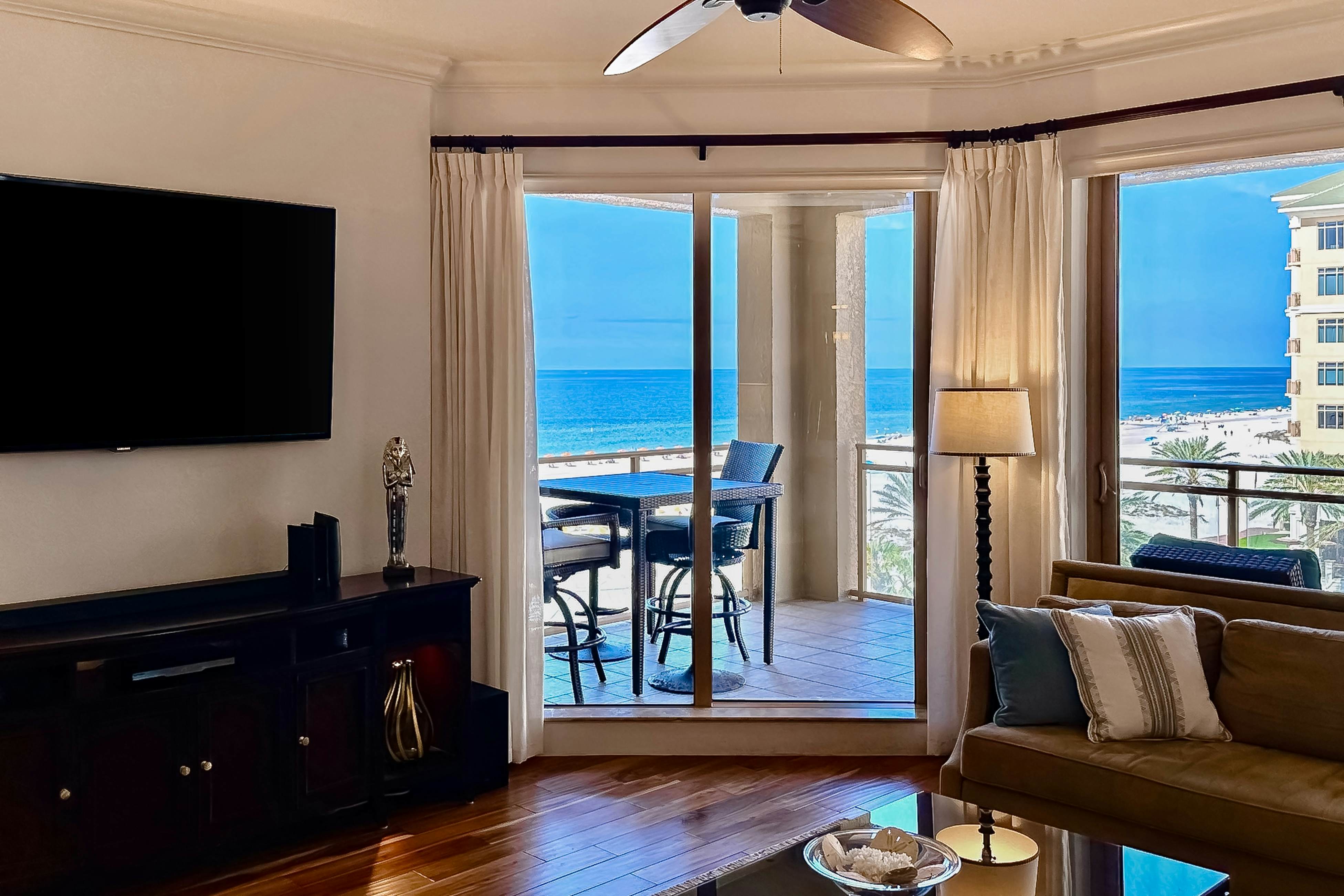 Exclusive Sandpearl Residences condo with Gulf views - heated pool, spa, grills