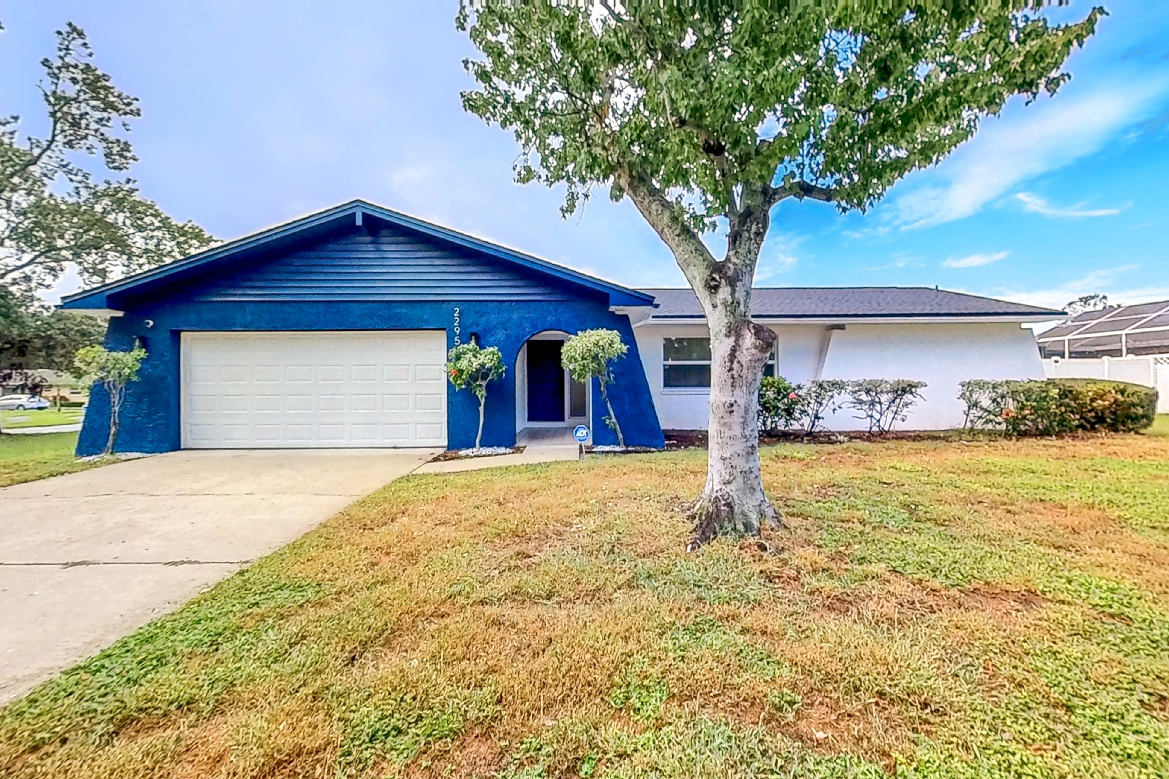 Bright and open home with private pool screened lanai enclosed yard and WD