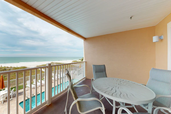 Corner waterfront condo with pool Gulf views and easy beach access