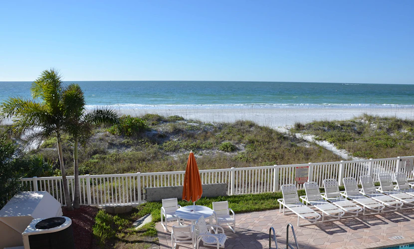 Corner waterfront condo with pool Gulf views and easy beach access