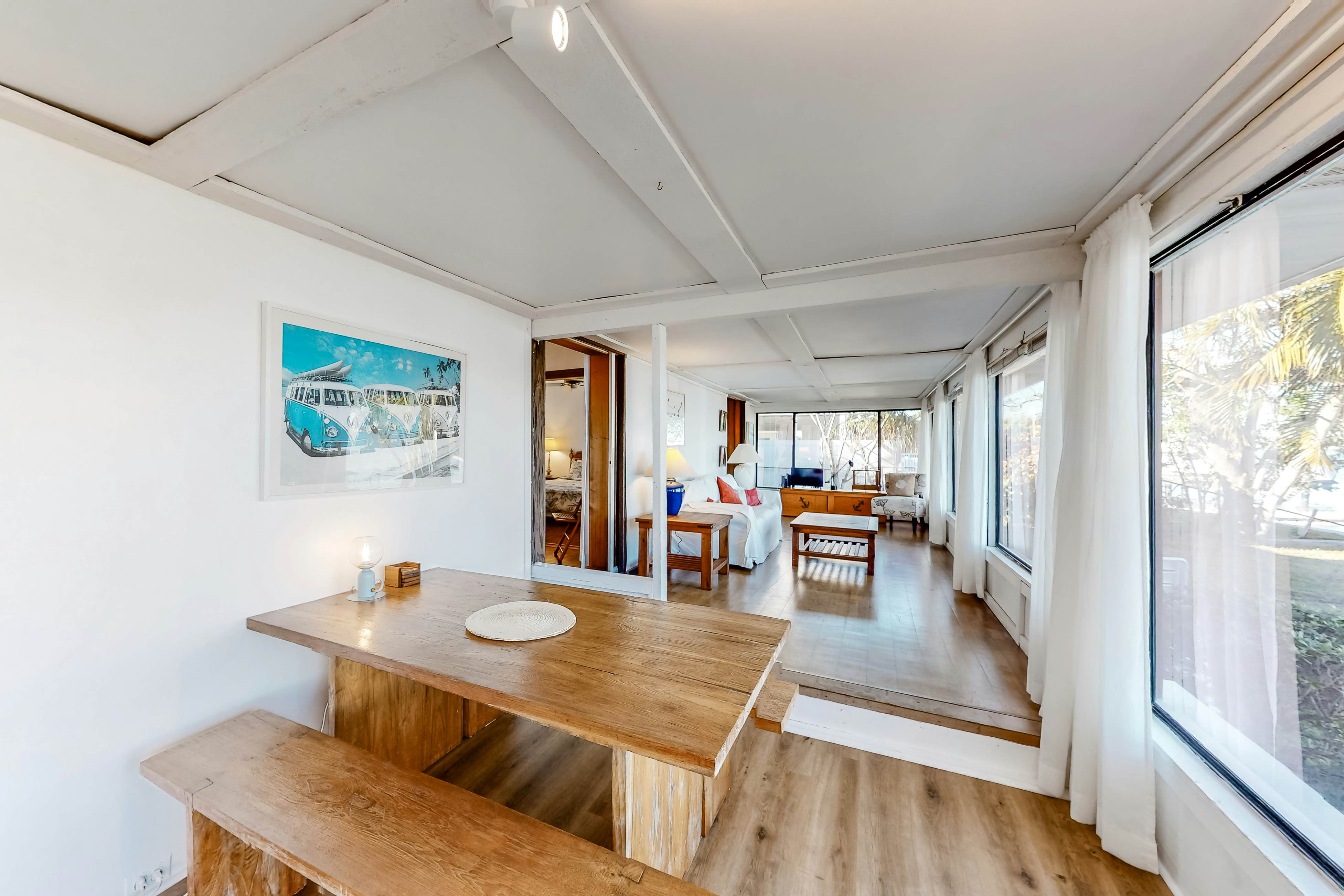 Waterfront home with deck, garden, WiFi & central AC - dog-friendly