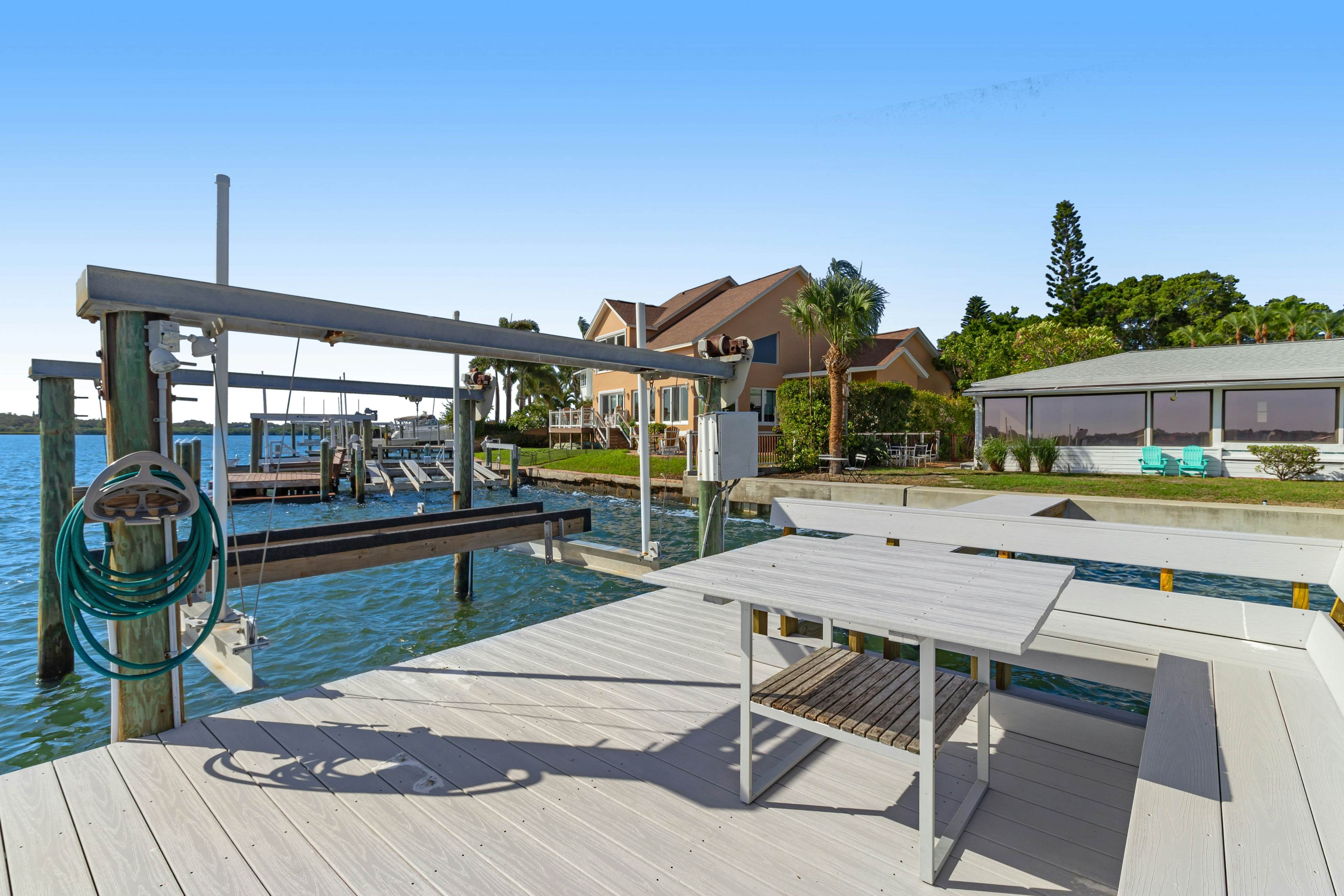 Waterfront home with deck, garden, WiFi & central AC - dog-friendly