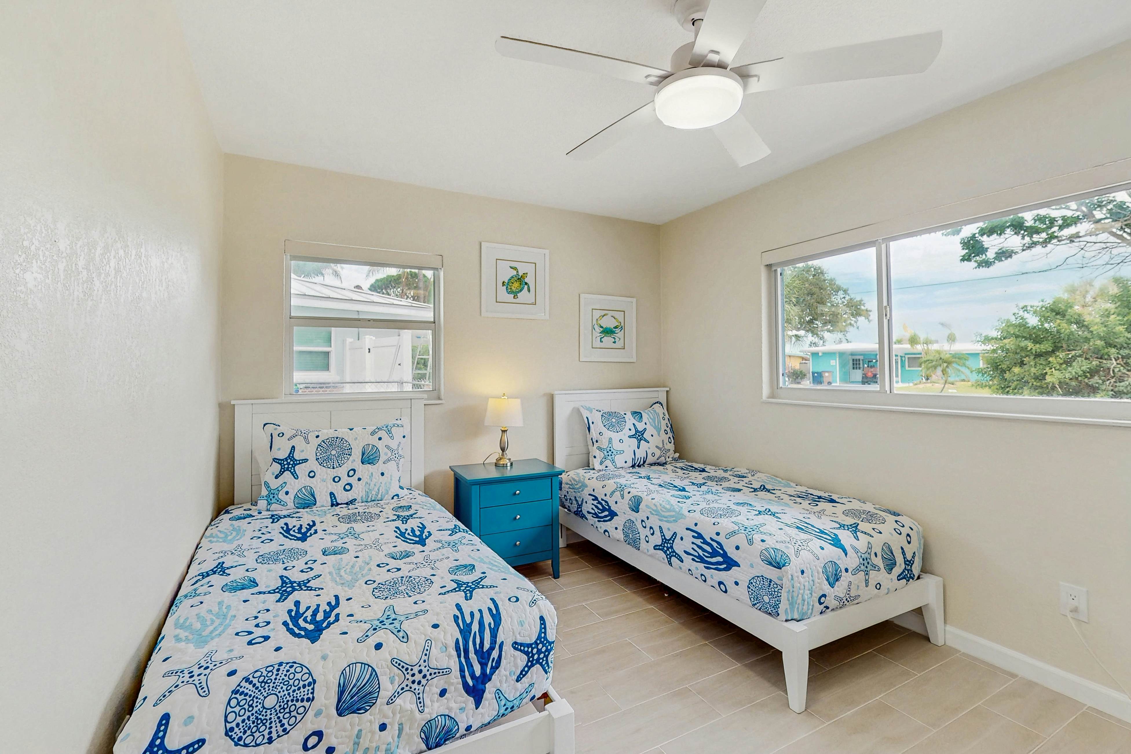 Waterfront home with private pool, deck & patio - 1/2 mile to the beach