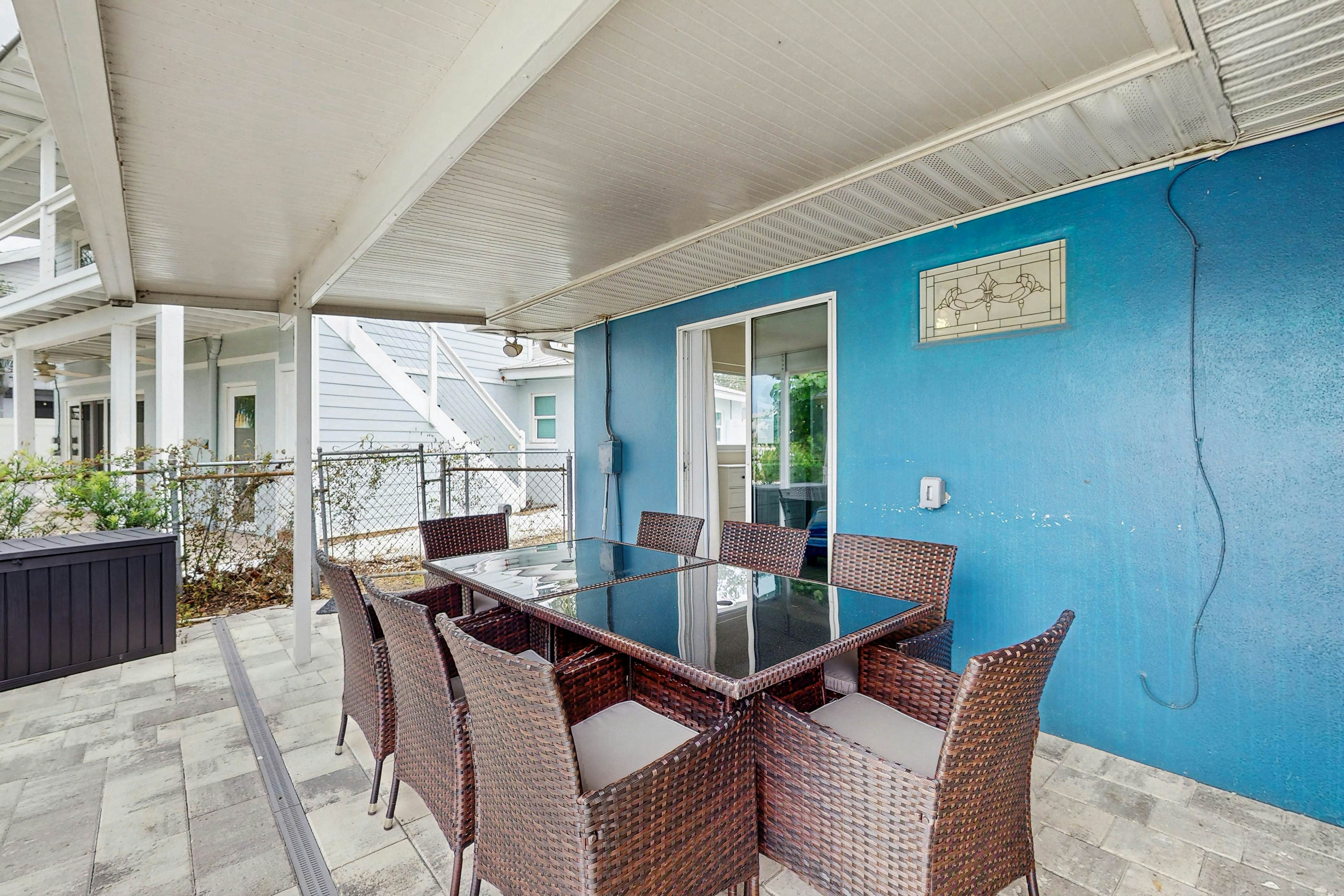 Waterfront home with private pool, deck & patio - 1/2 mile to the beach