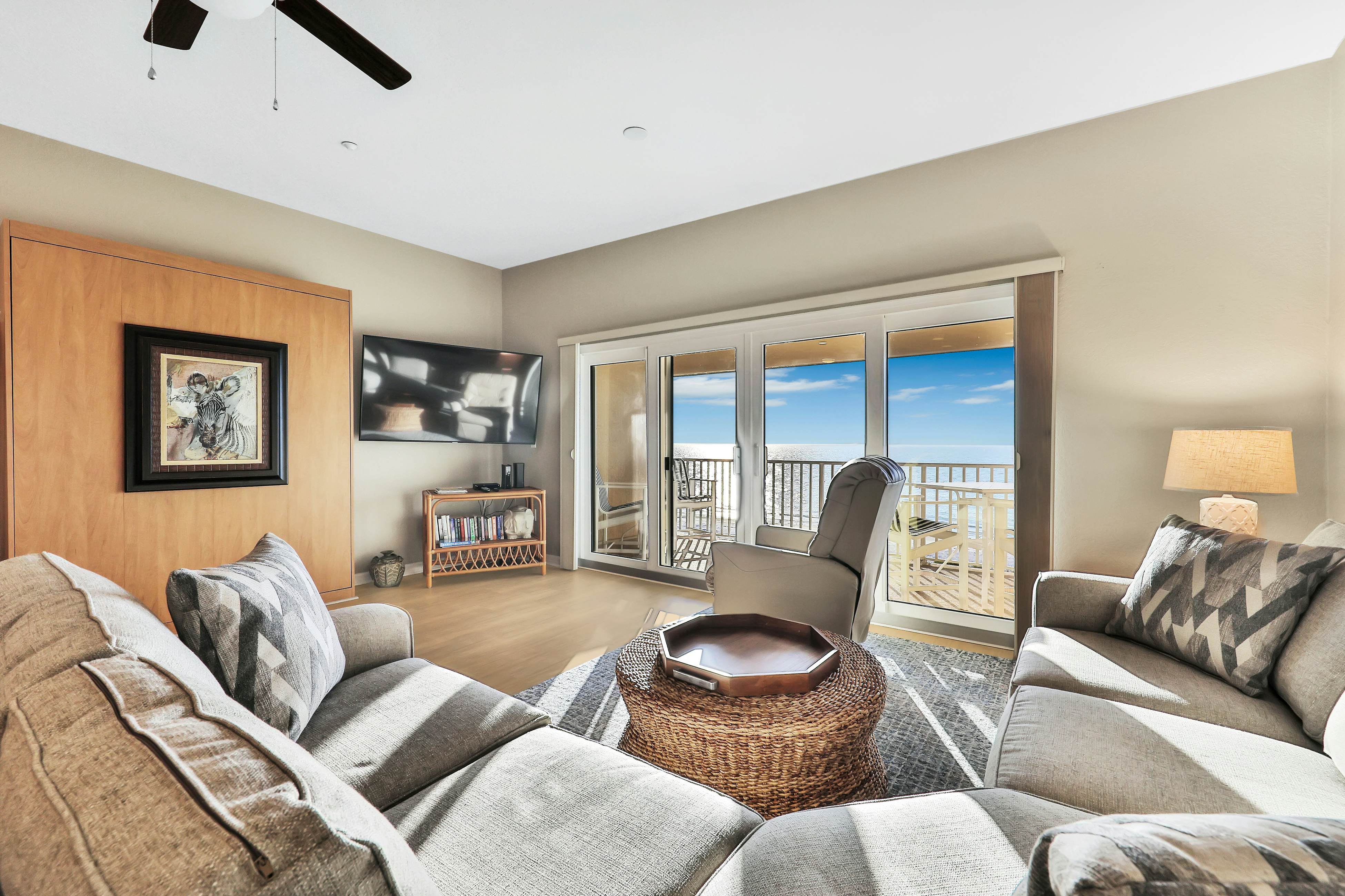 Beachfront condo with pool, hot tub & Gulf views from the balcony