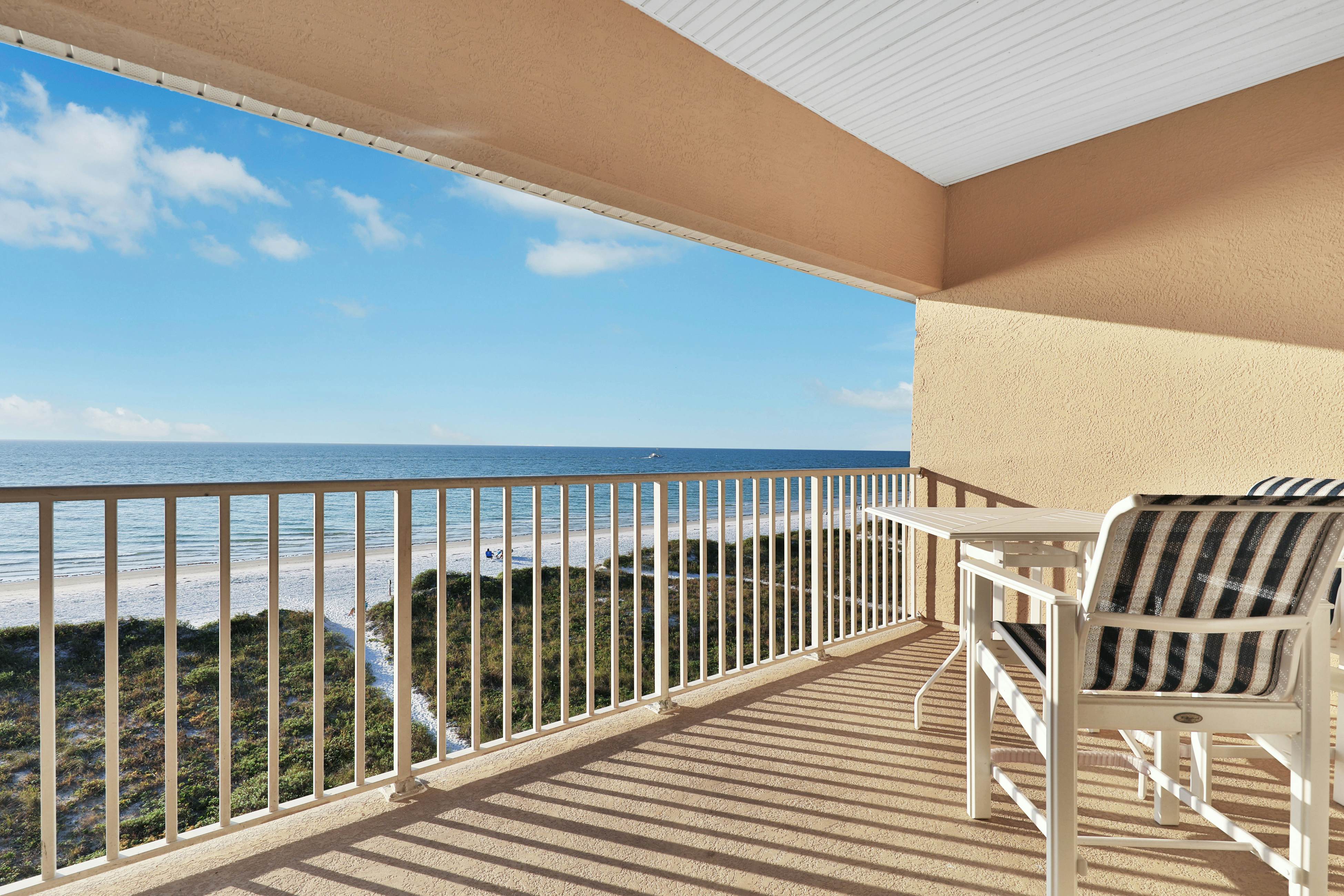 Beachfront condo with pool, hot tub & Gulf views from the balcony
