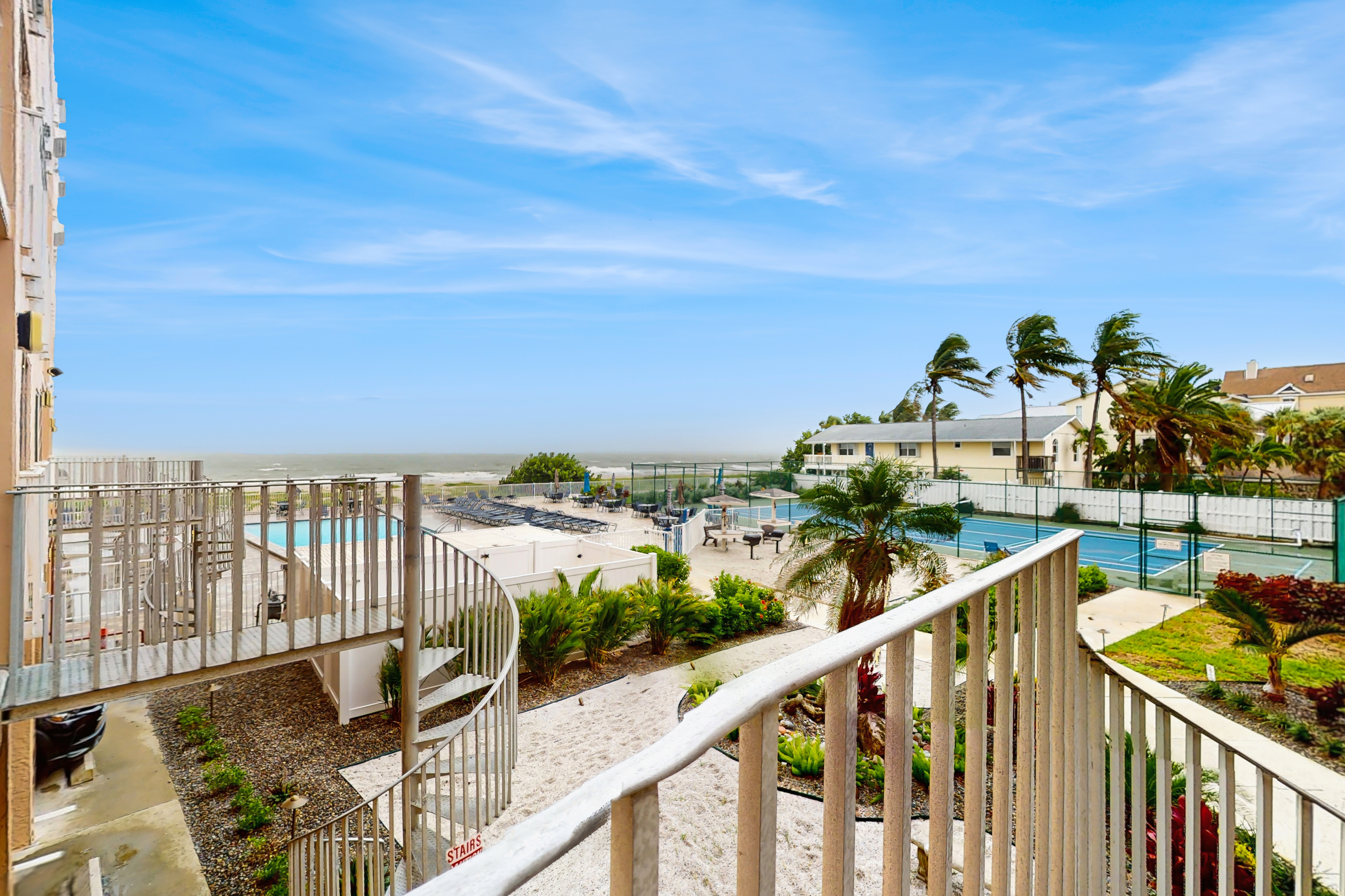 Waterfront condo with updated amenities heated pool hot tub and tennis