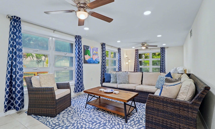 Charming home w private washer dryer WiFi and central AC walk to the beach