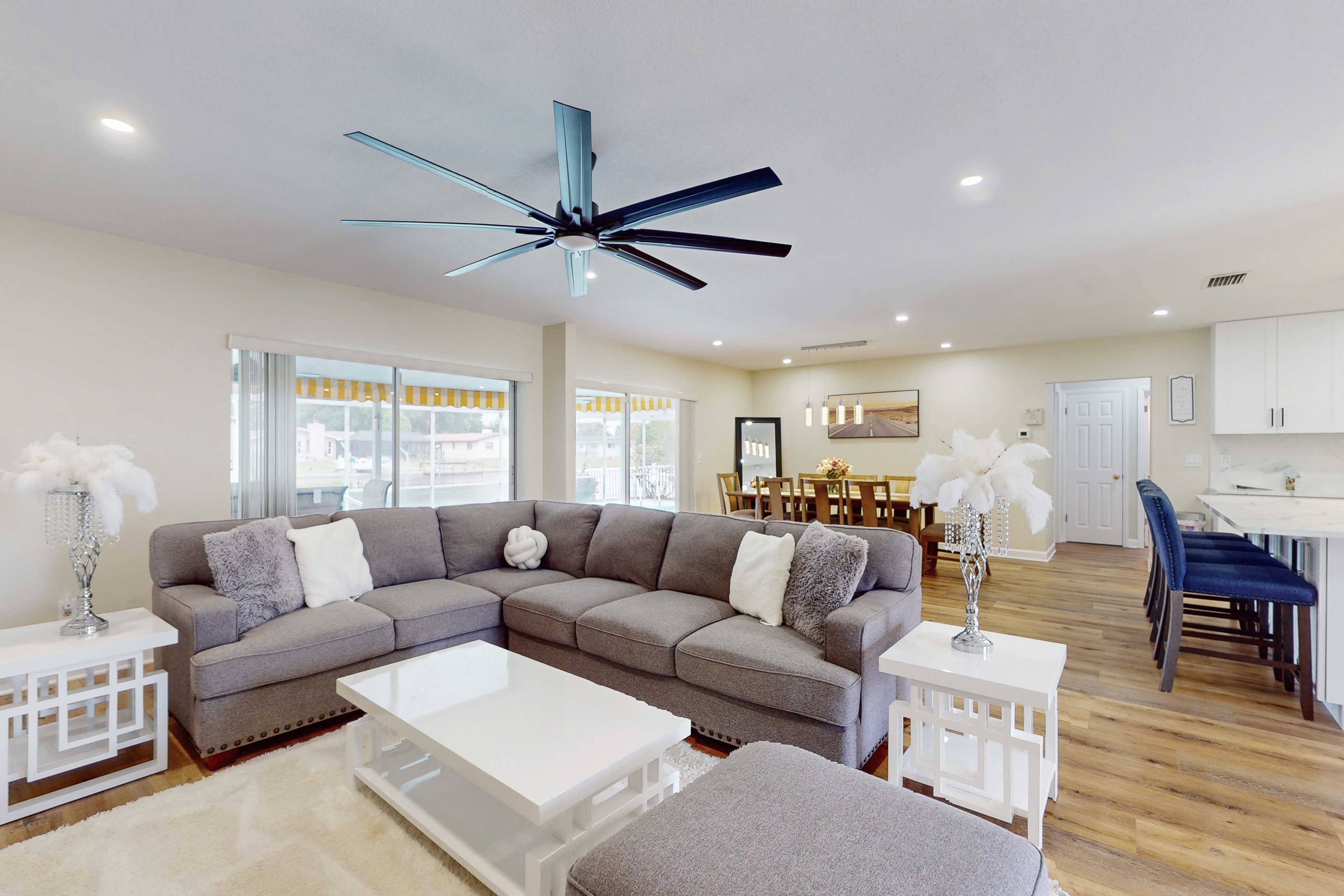 Canal front home with private pool dock grill canal views and WD