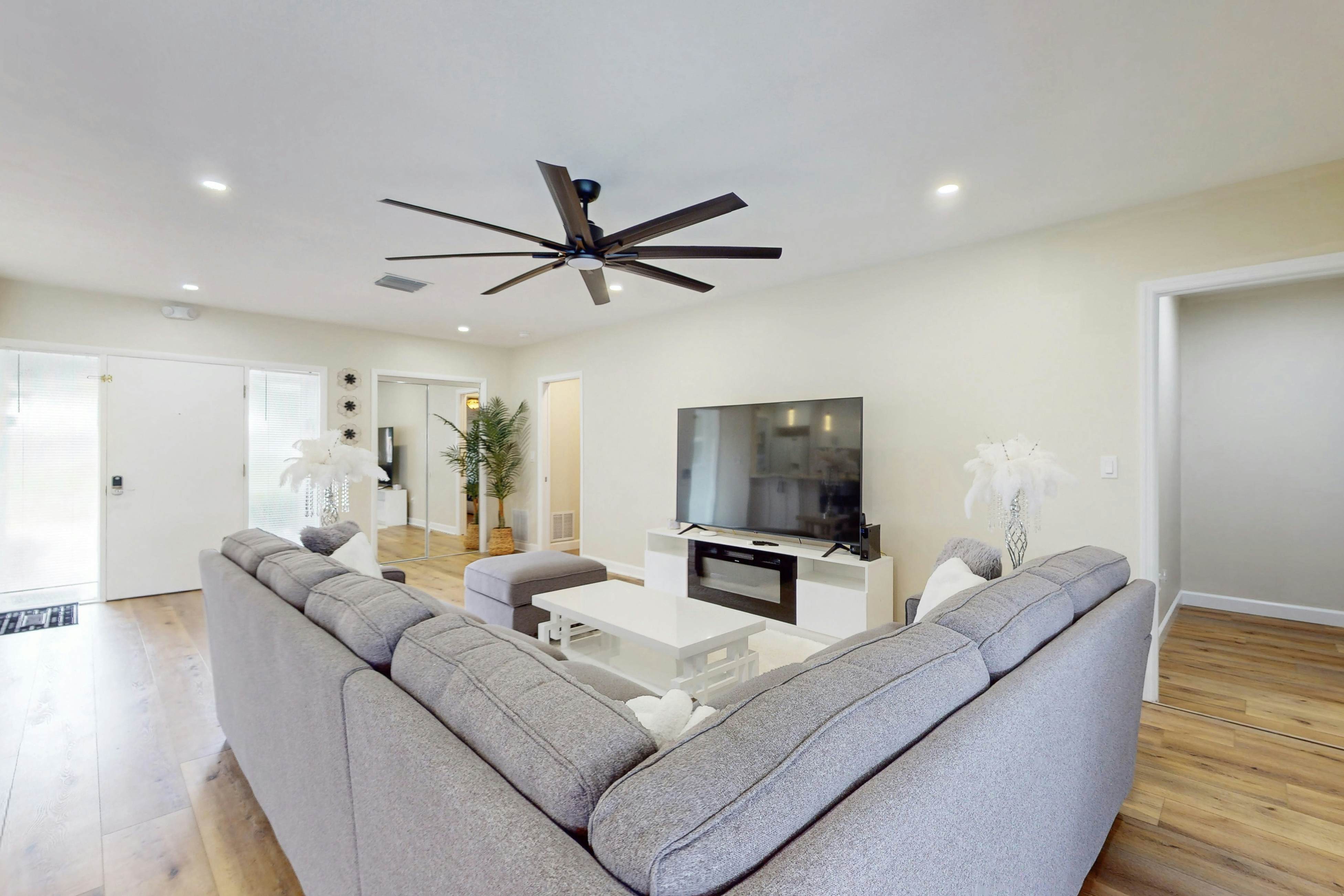 Canal-front home with private pool, dock, grill, canal views, & W/D