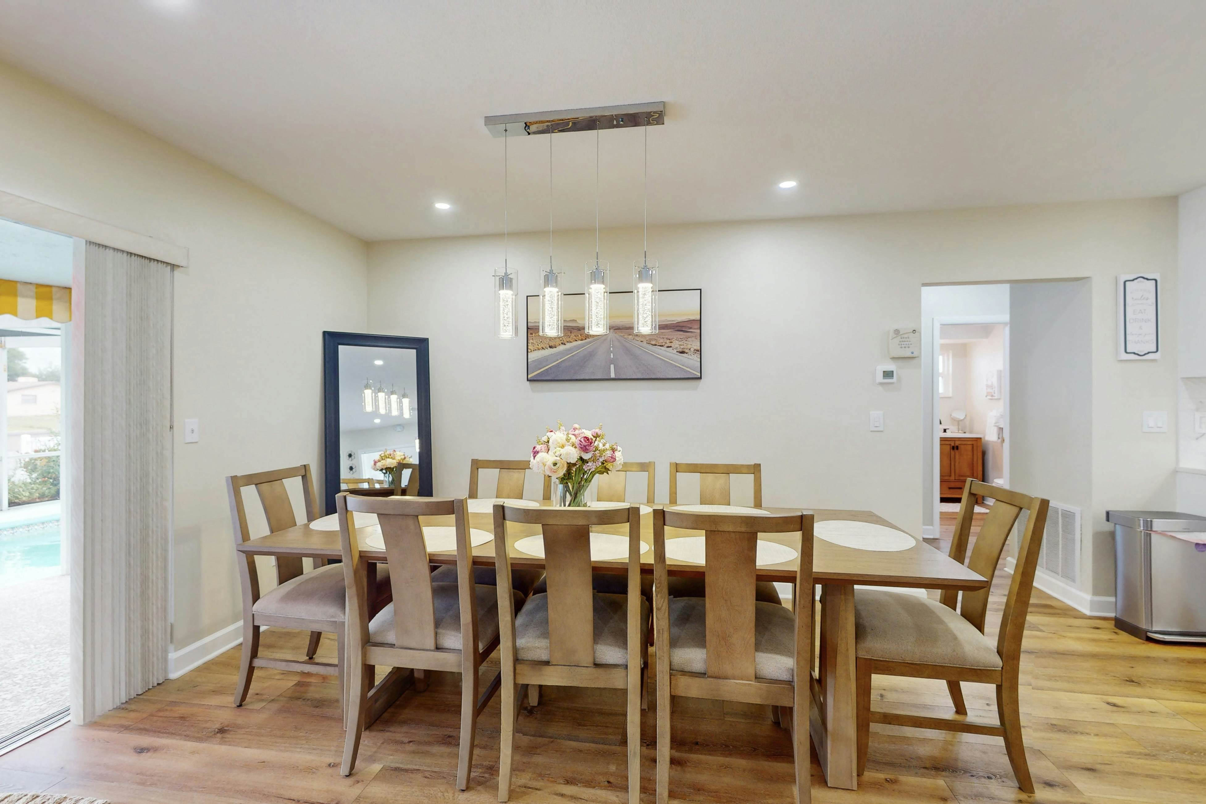 Canal-front home with private pool, dock, grill, canal views, & W/D