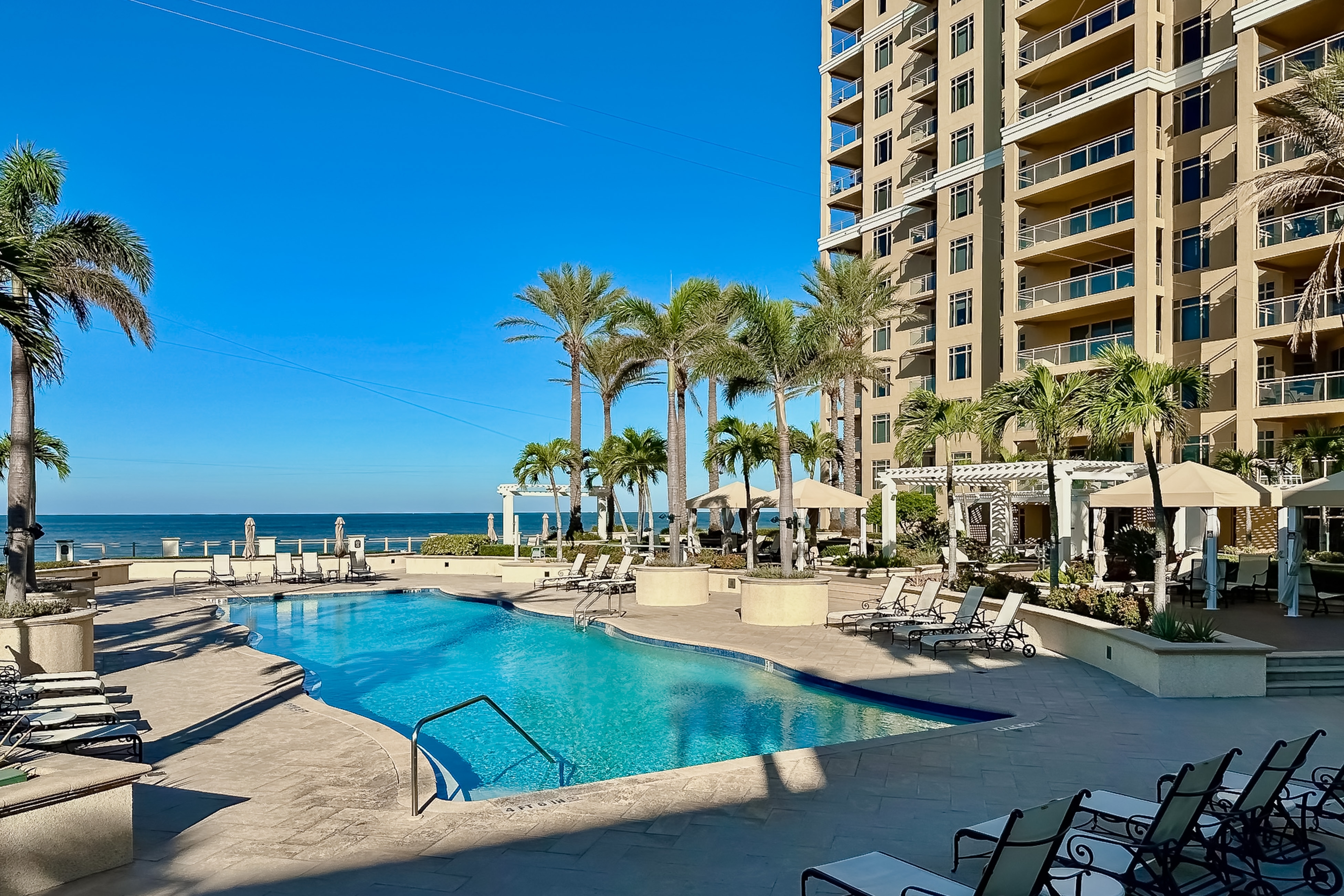 Stunning Gulf front views in full luxury Sandpearl Residences with pool spa WD