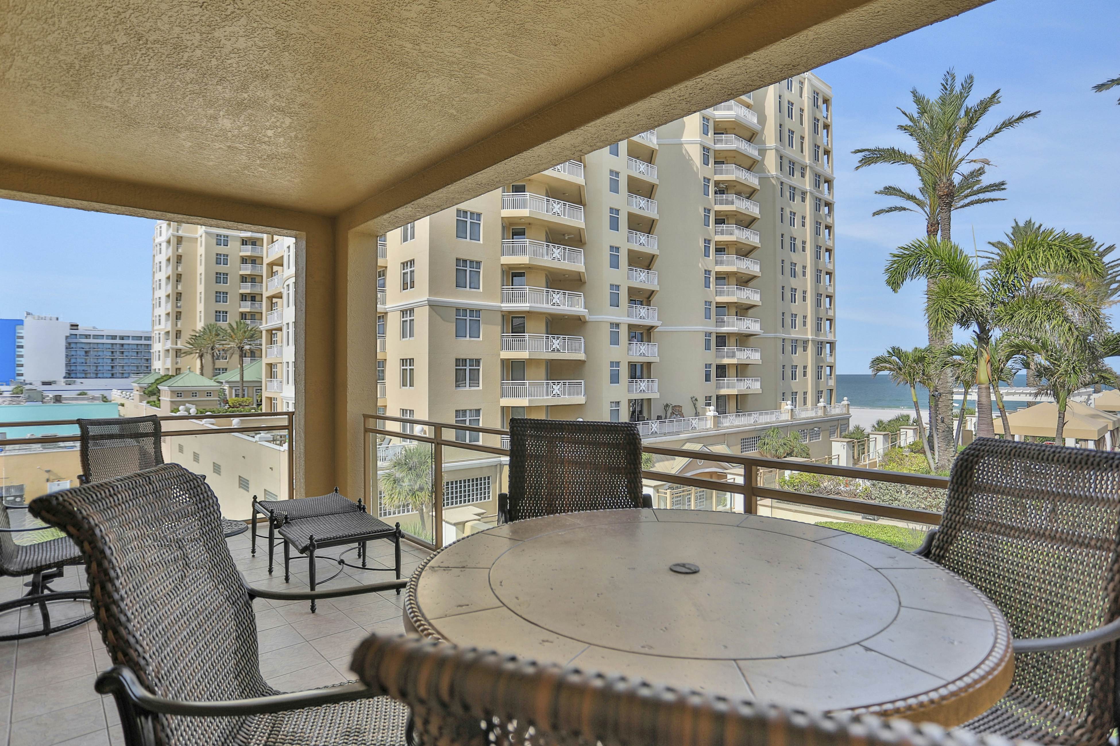 Stunning Gulf front views in full luxury Sandpearl Residences with pool, spa, WD