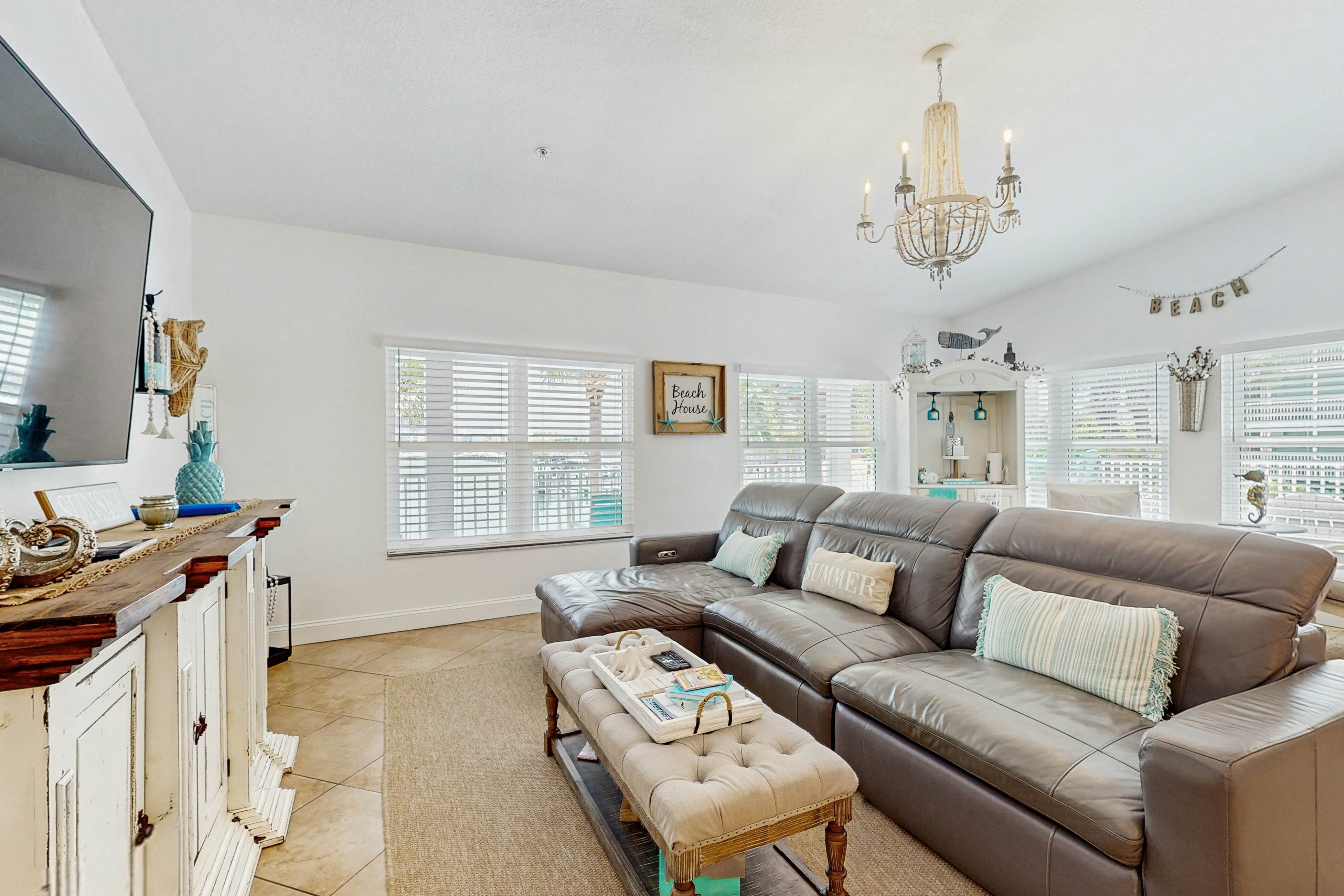 Steps to Gulf beaches, family friendly condo with water views, shared pool, AC