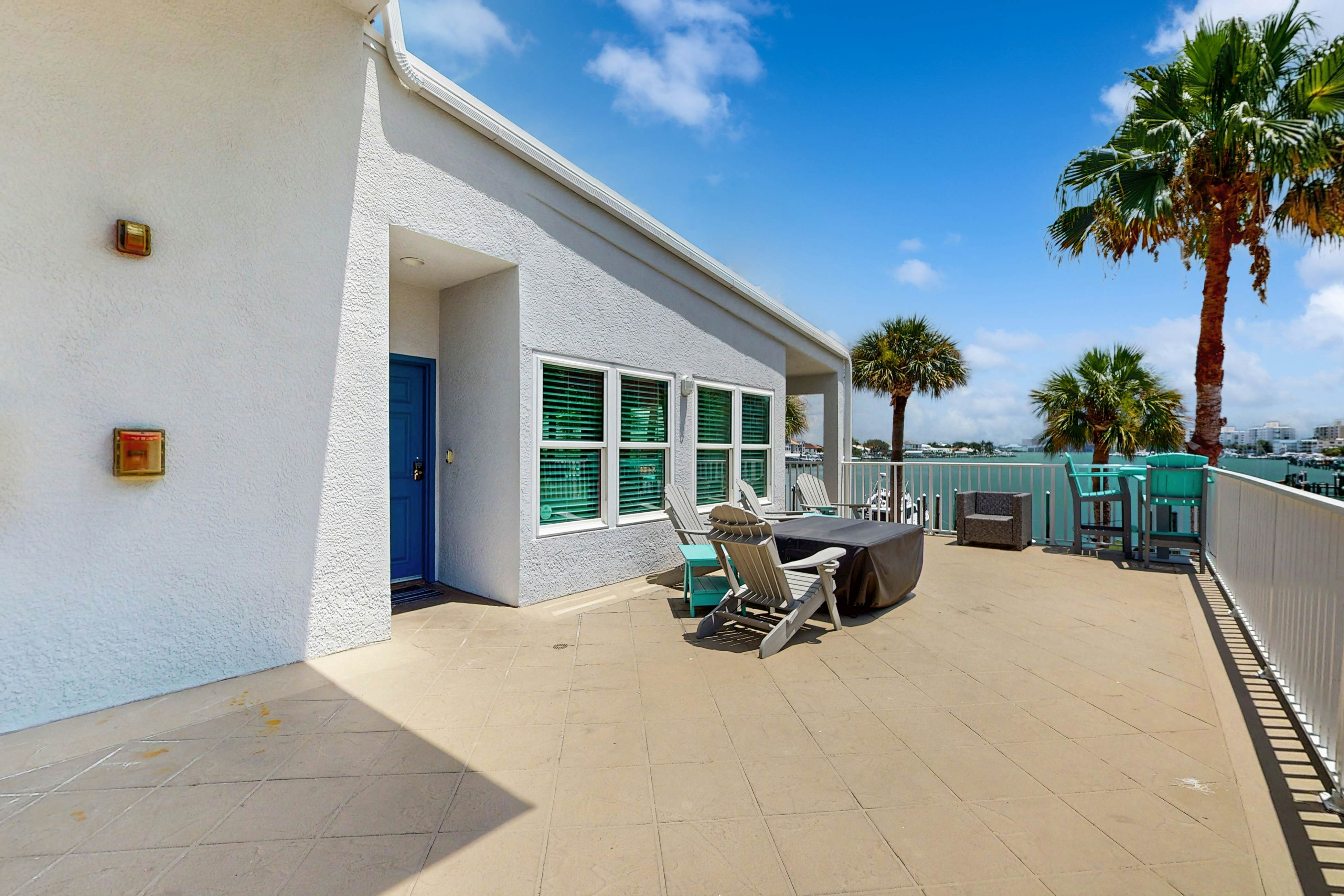 Steps to Gulf beaches, family friendly condo with water views, shared pool, AC