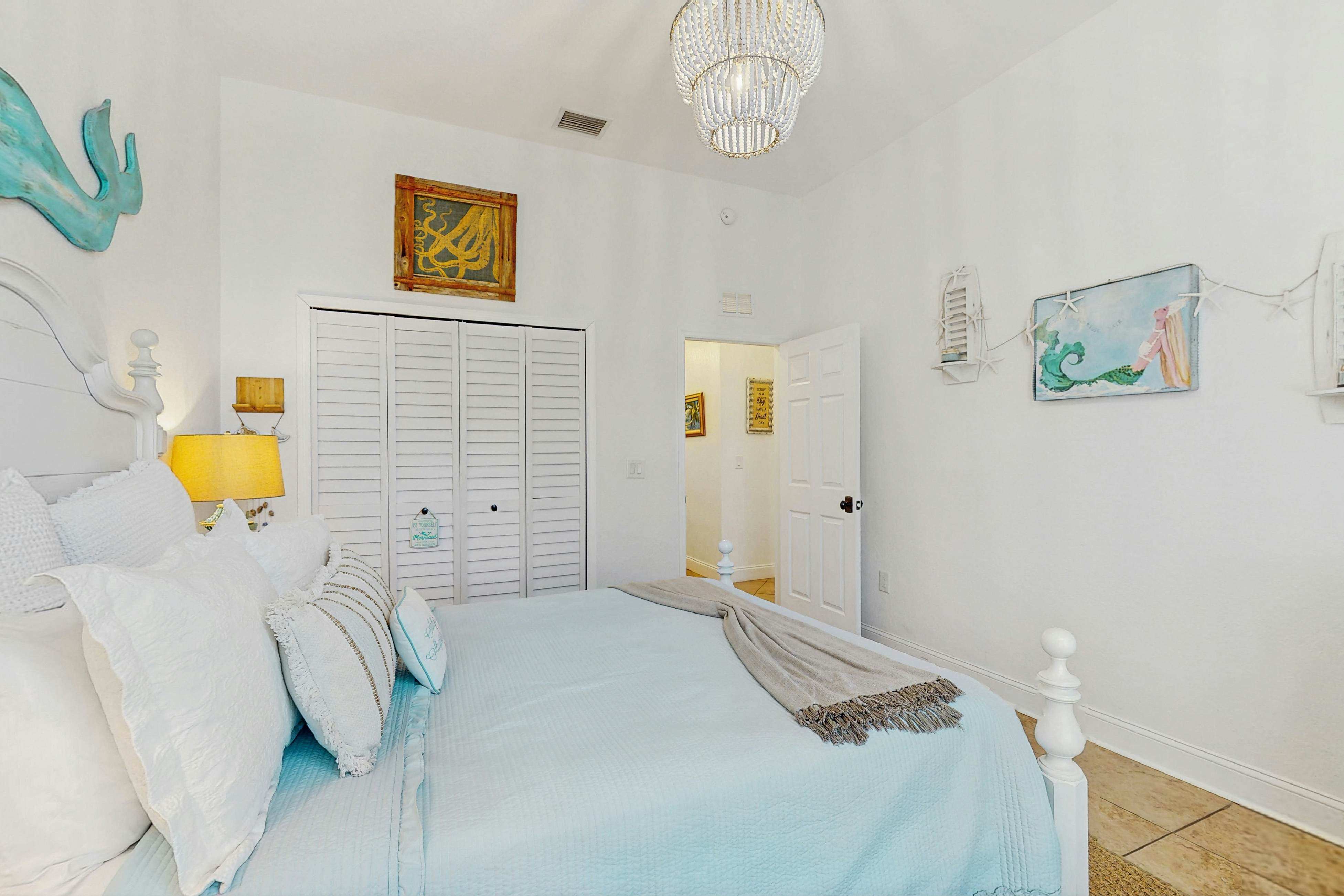 Steps to Gulf beaches, family friendly condo with water views, shared pool, AC