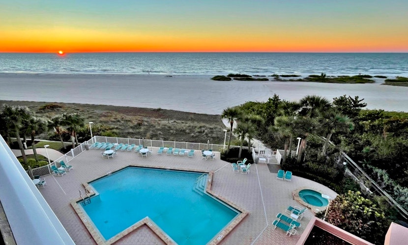 5th floor condo with unobstructed views heated pool hot tub gym and sauna