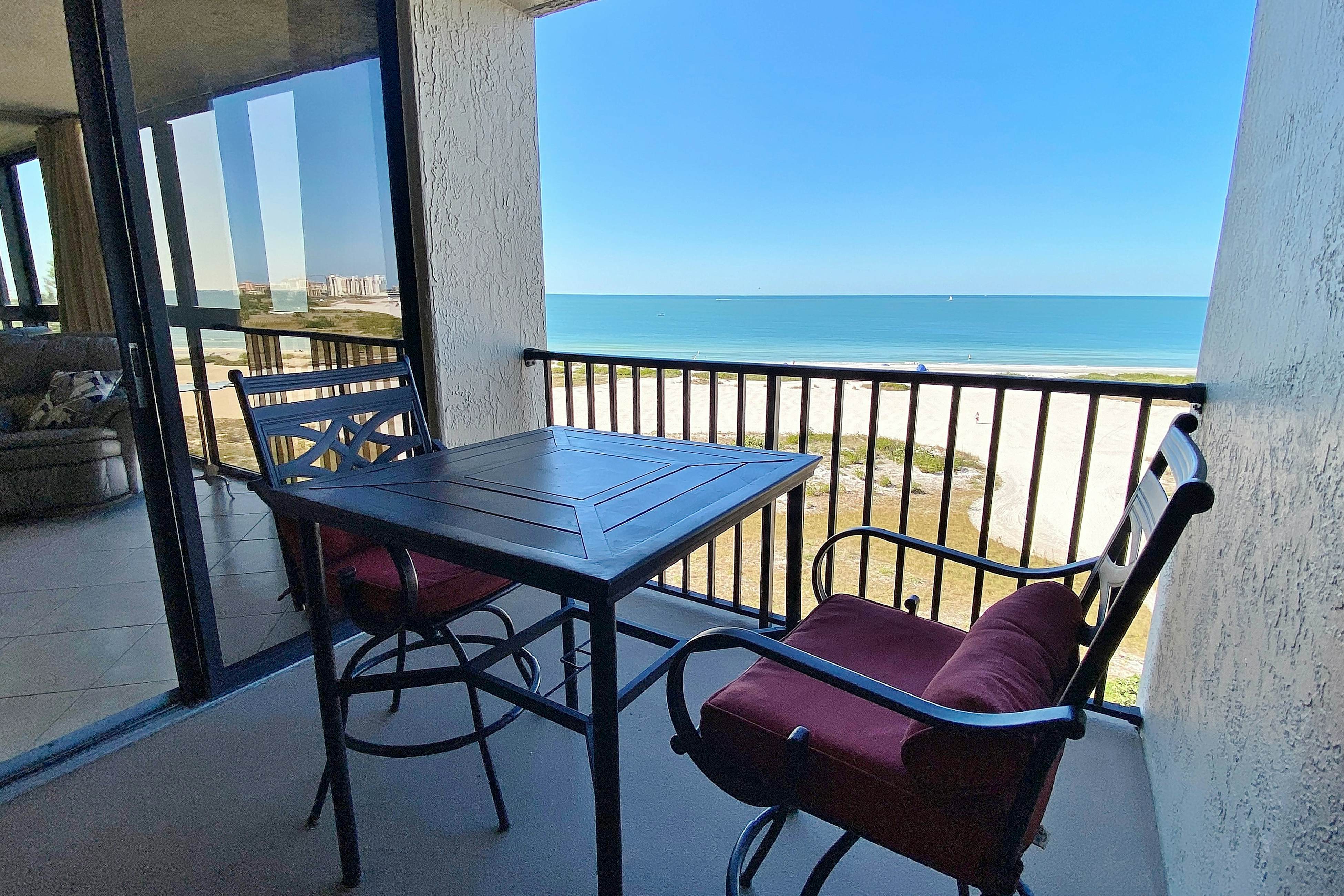 Stunning beachfront escape with heated pool, hot tub & Gulf-view balcony