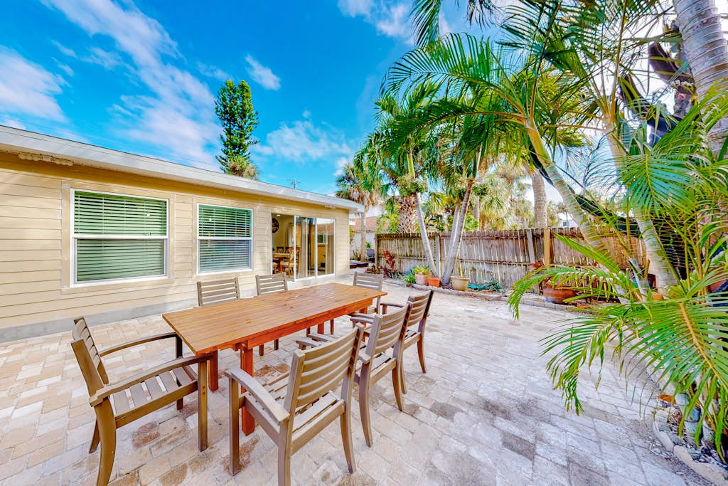 Fully renovated home with furnished patio washer dryer AC walk to the beach