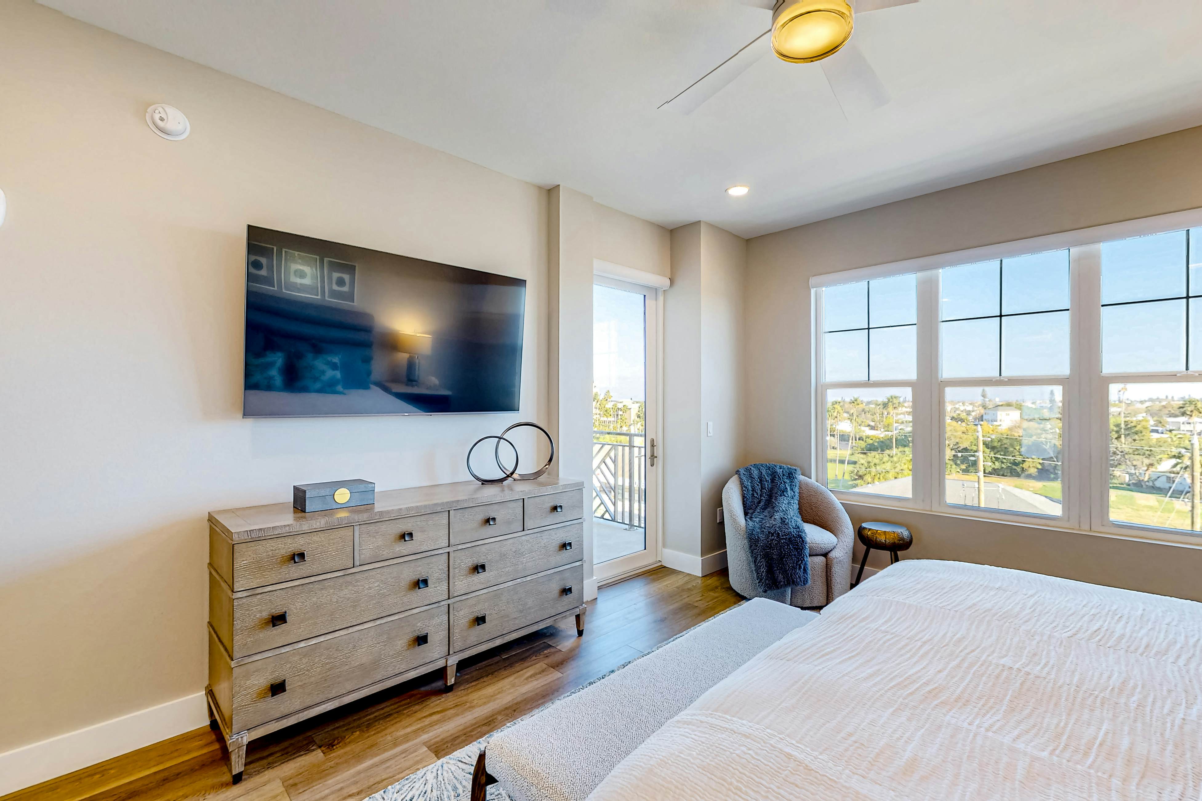 Brand-new condo steps to beach with balcony, pool, & hot tub - dog-friendly