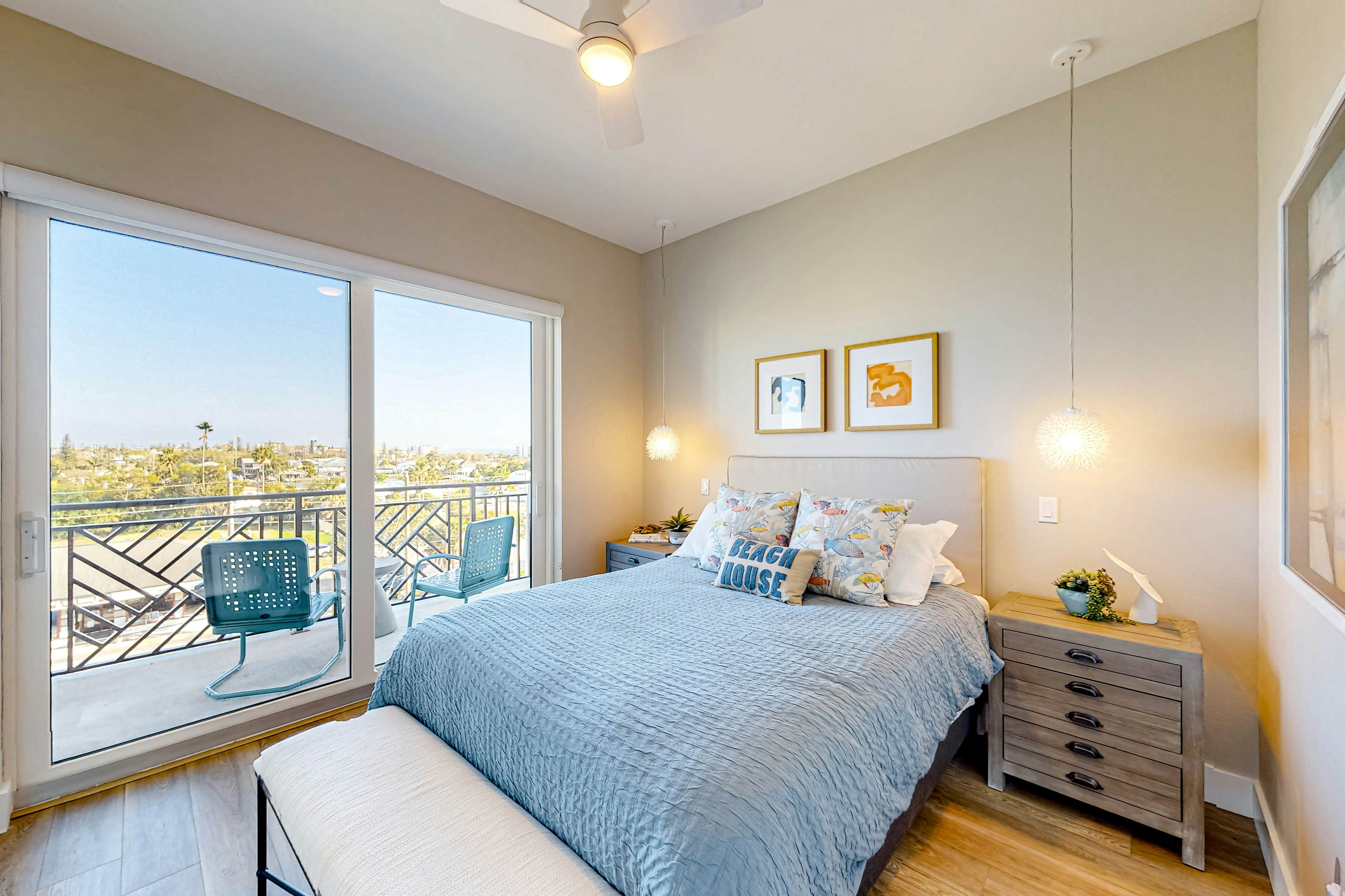 Brand-new condo steps to beach with balcony, pool, & hot tub - dog-friendly