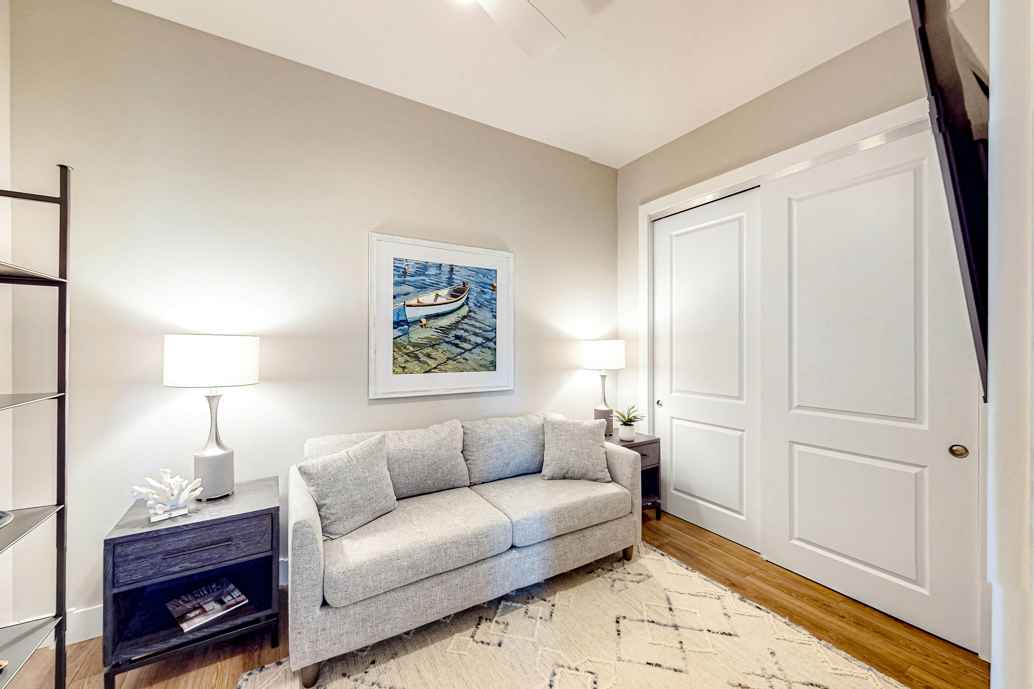 Brand-new condo steps to beach with balcony, pool, & hot tub - dog-friendly