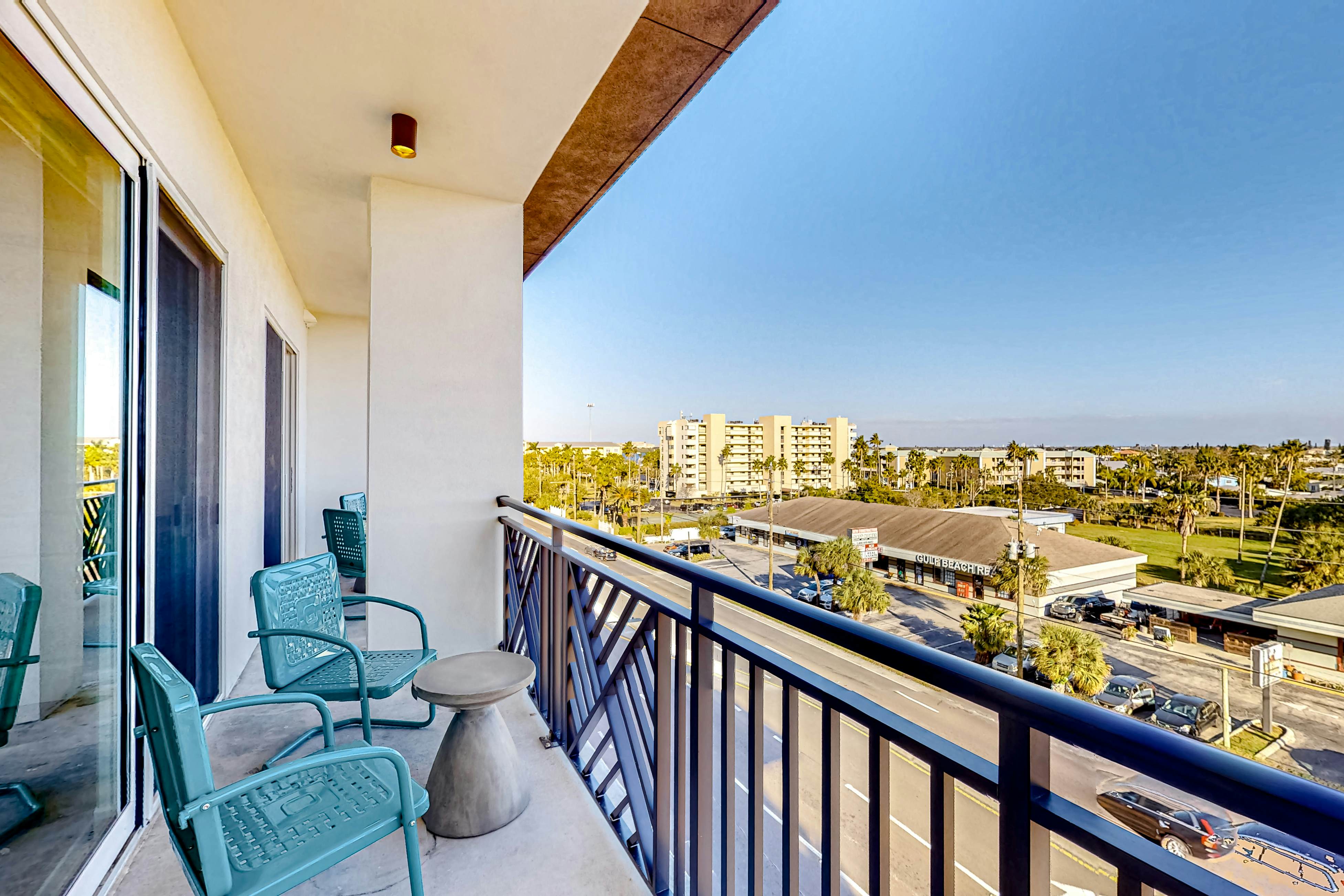 Brand-new condo steps to beach with balcony, pool, & hot tub - dog-friendly