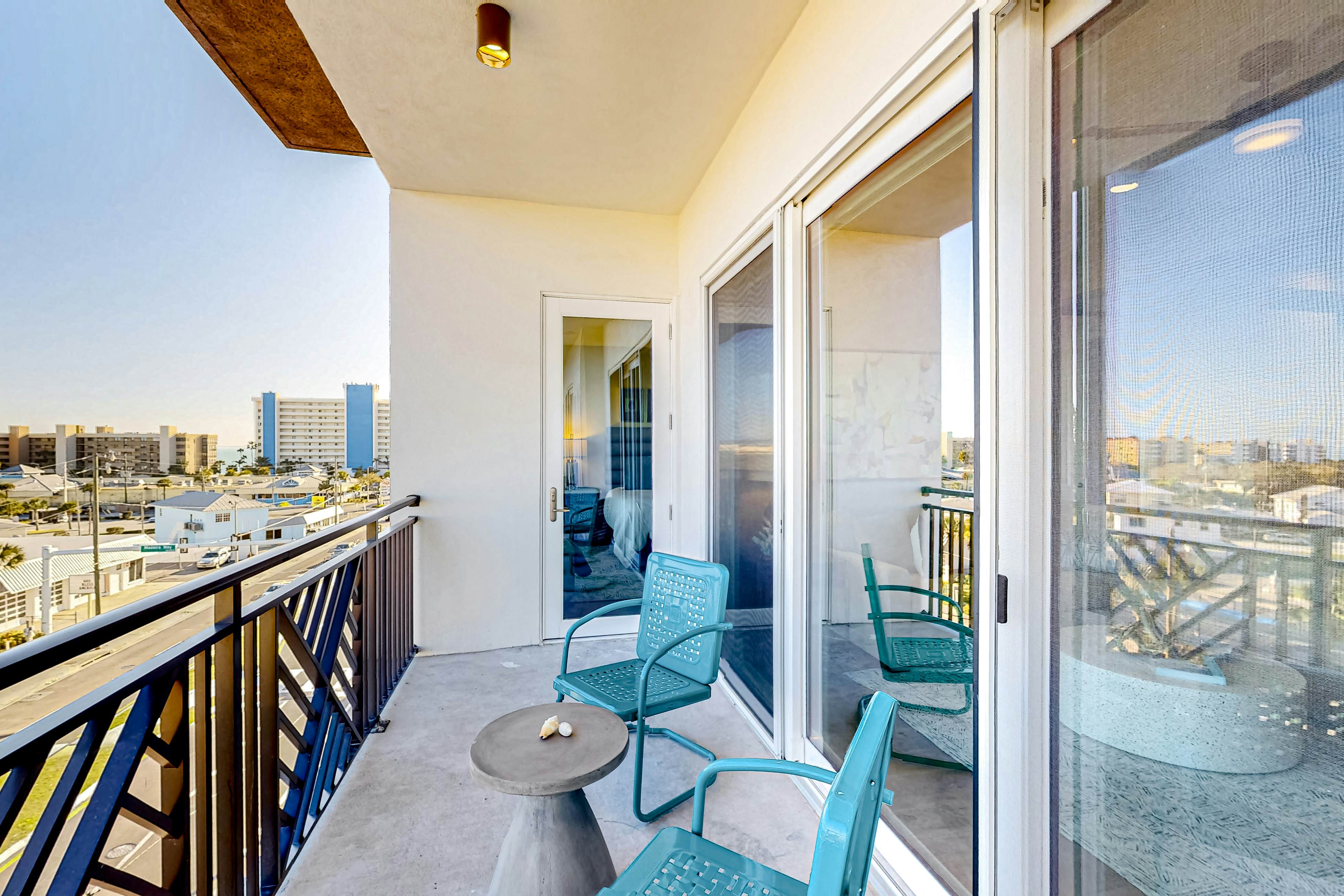 Brand-new condo steps to beach with balcony, pool, & hot tub - dog-friendly