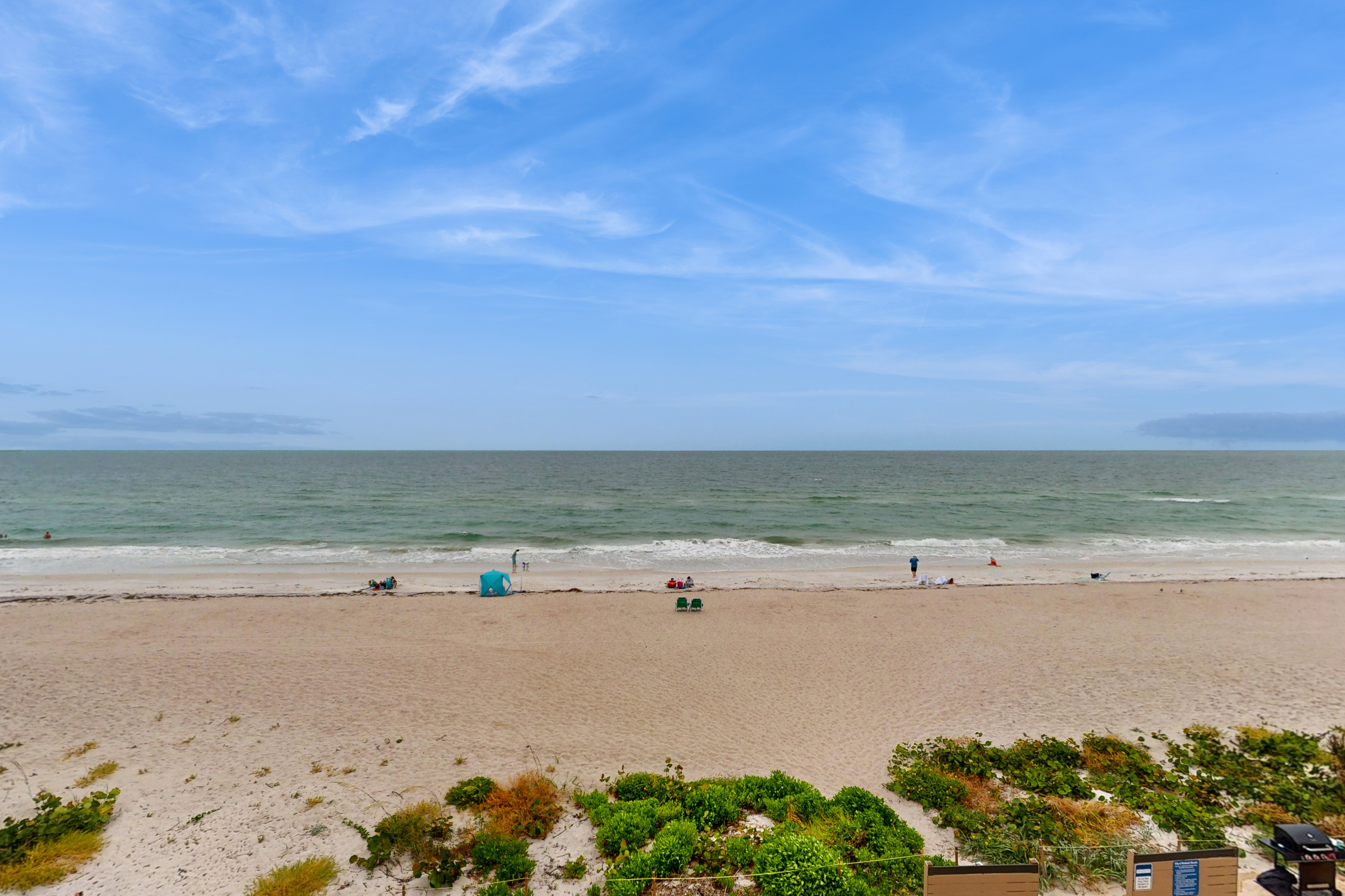 Gulf front condo with pool beach access balcony and central AC dog friendly