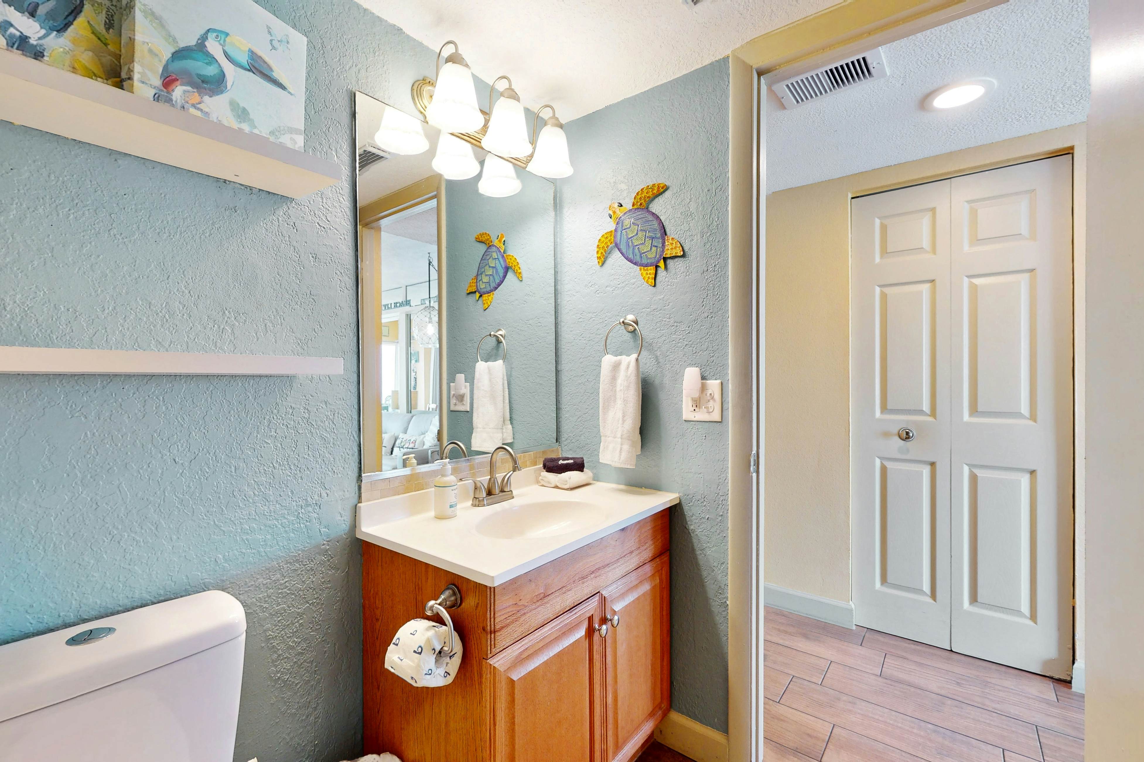 Gulf-front condo with pool, beach access, balcony & central AC - dog-friendly