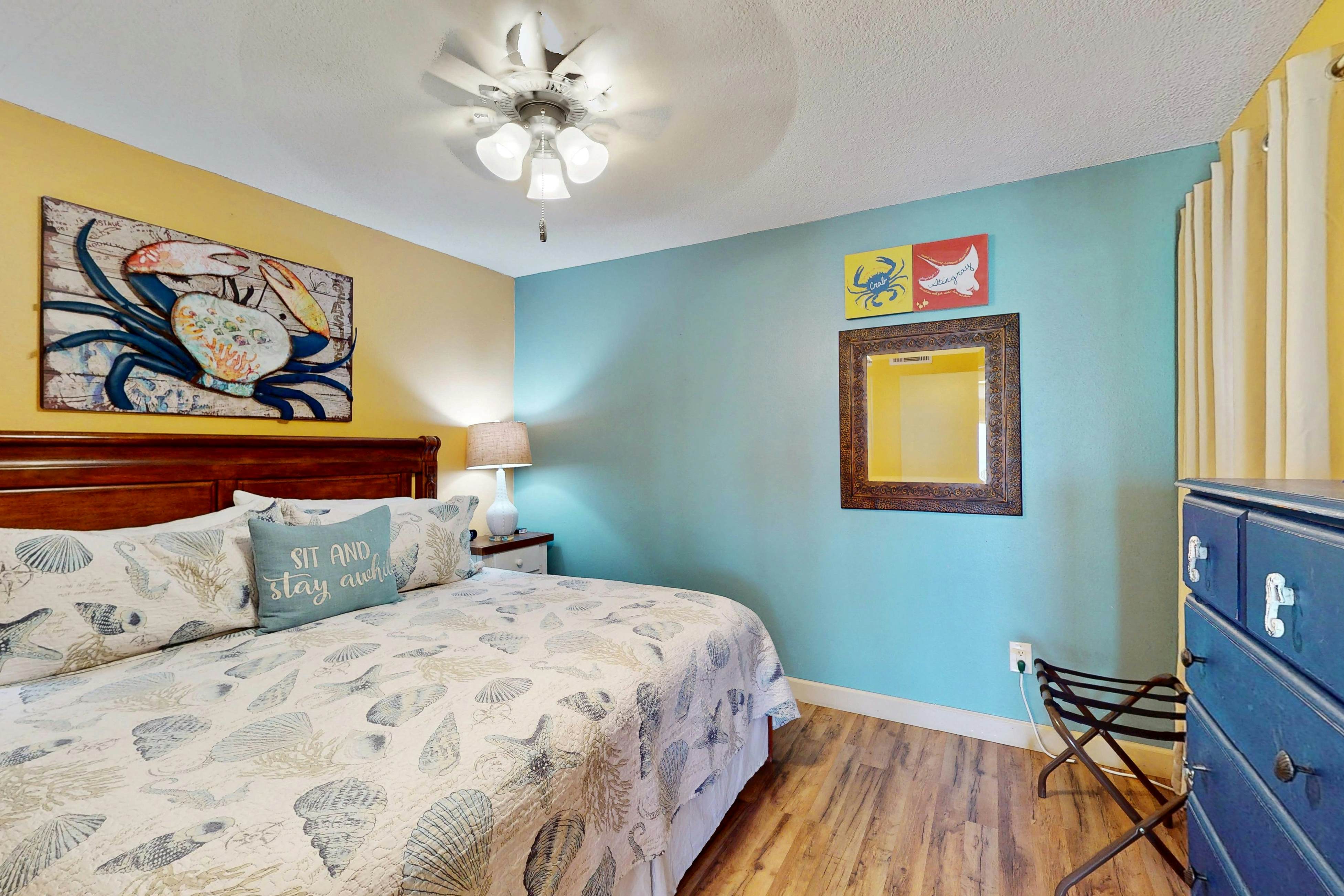 Gulf-front condo with pool, beach access, balcony & central AC - dog-friendly