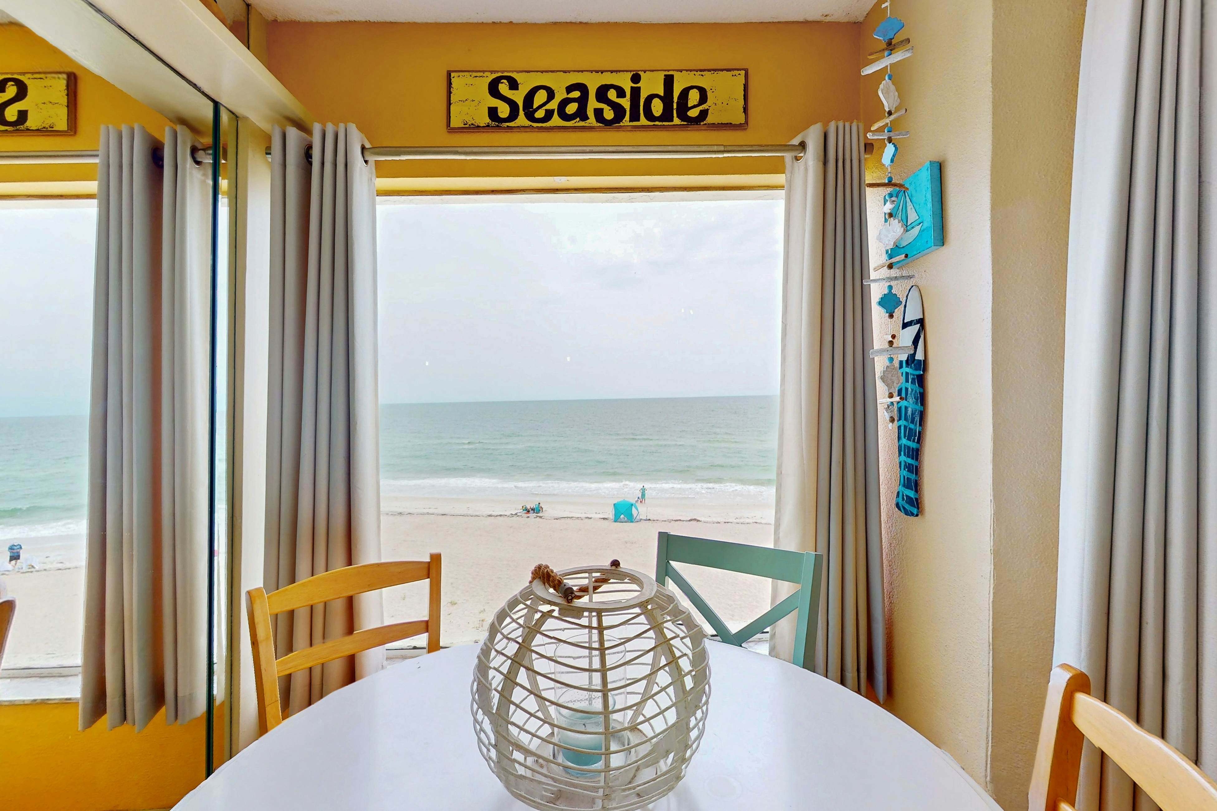 Gulf-front condo with pool, beach access, balcony & central AC - dog-friendly