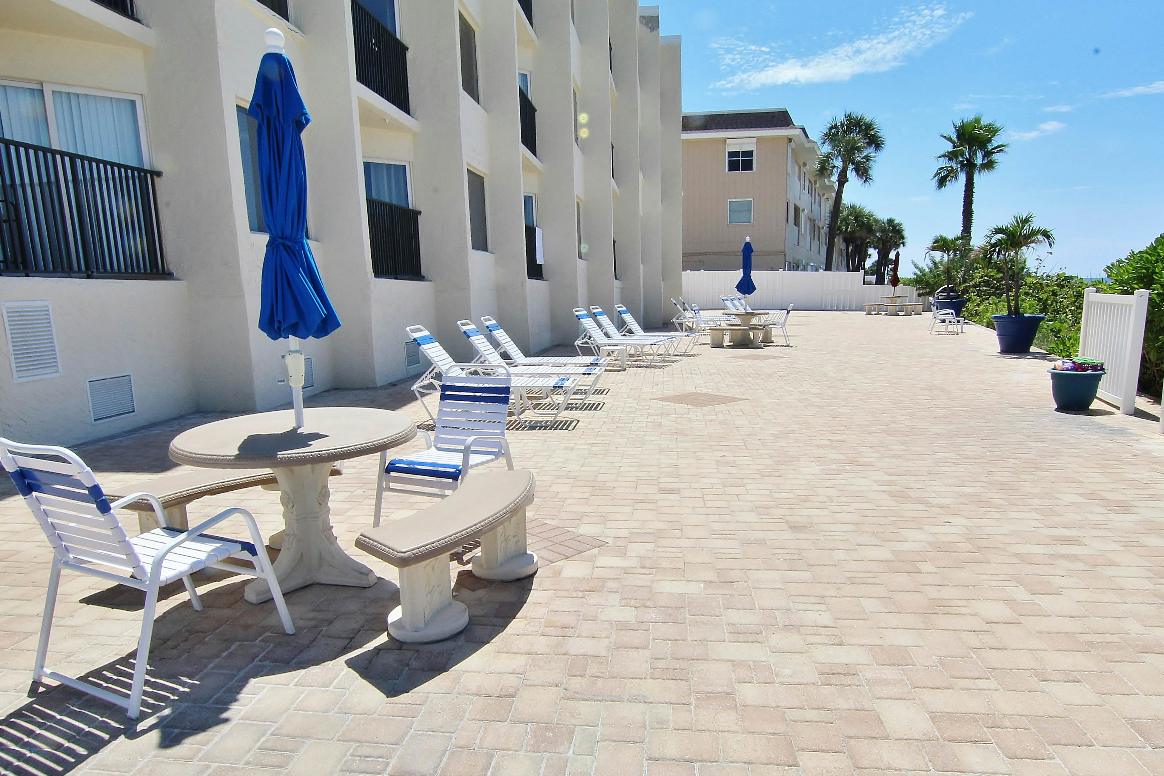 Gulf-front condo with pool, beach access, balcony & central AC - dog-friendly