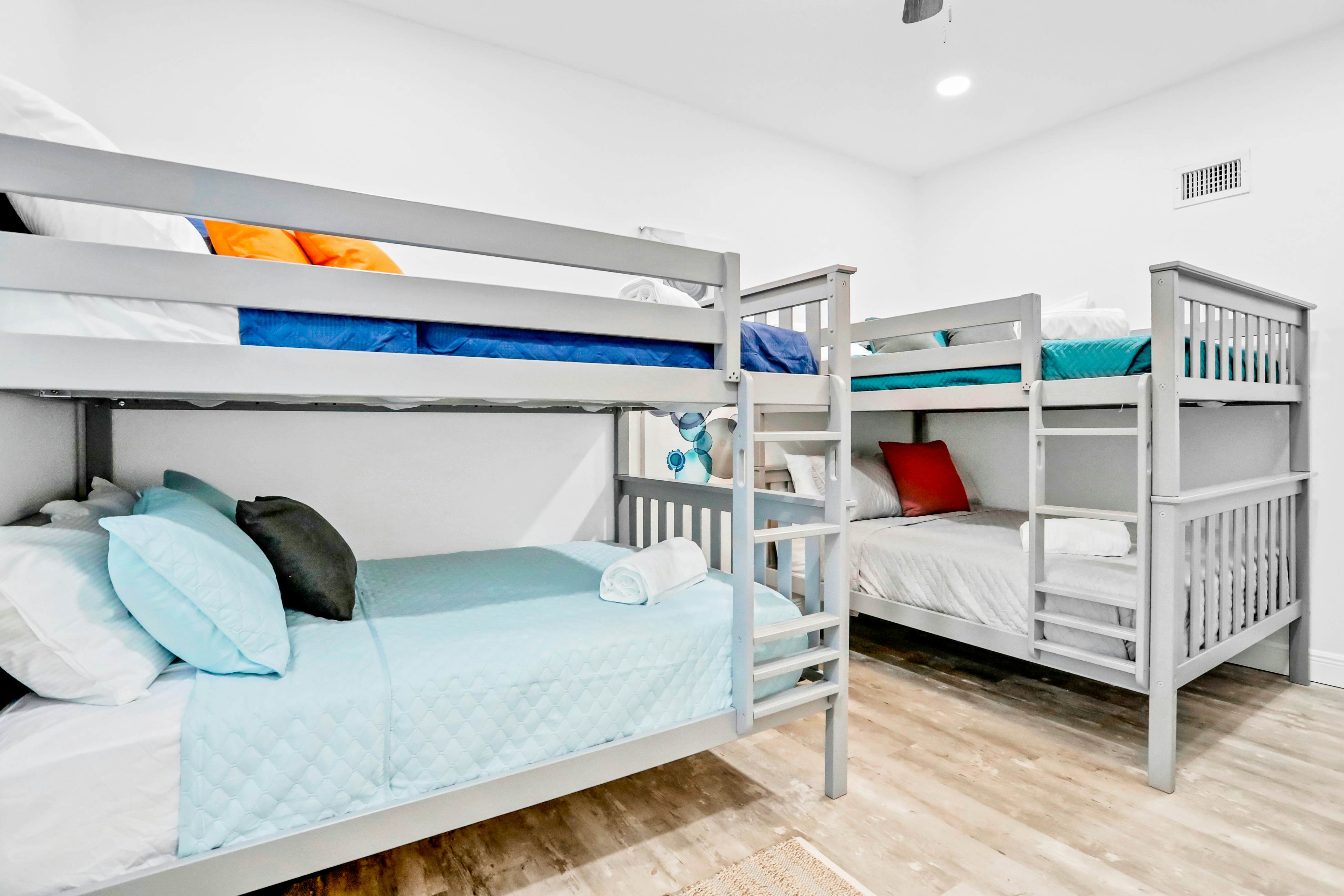 Dog-friendly tropical stay with a private pool, grill, game tables, & central AC