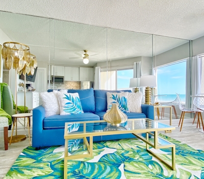 Inviting Gulf front condo with pool beach access private balcony and central AC