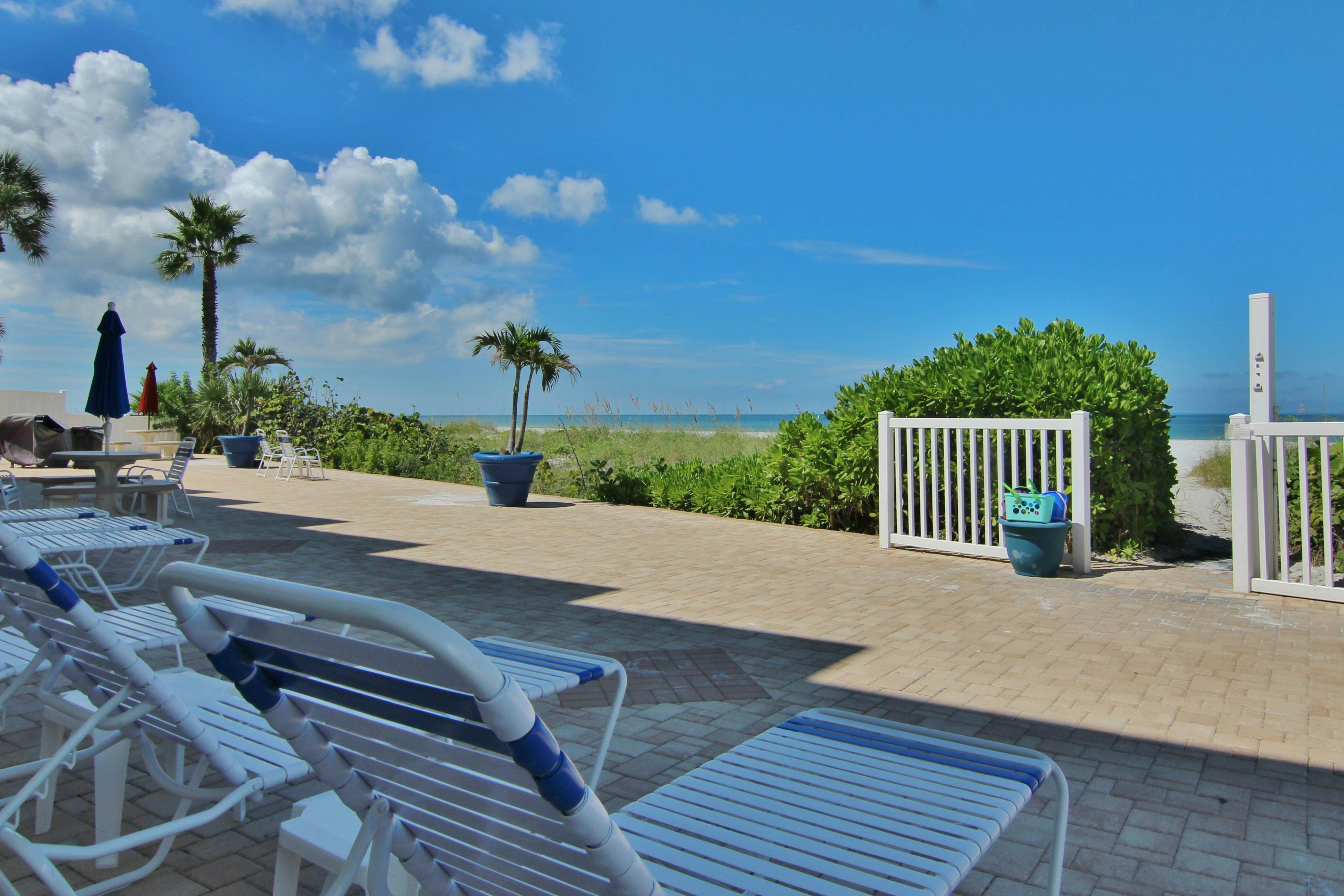 Inviting Gulf front condo with pool beach access private balcony and central AC