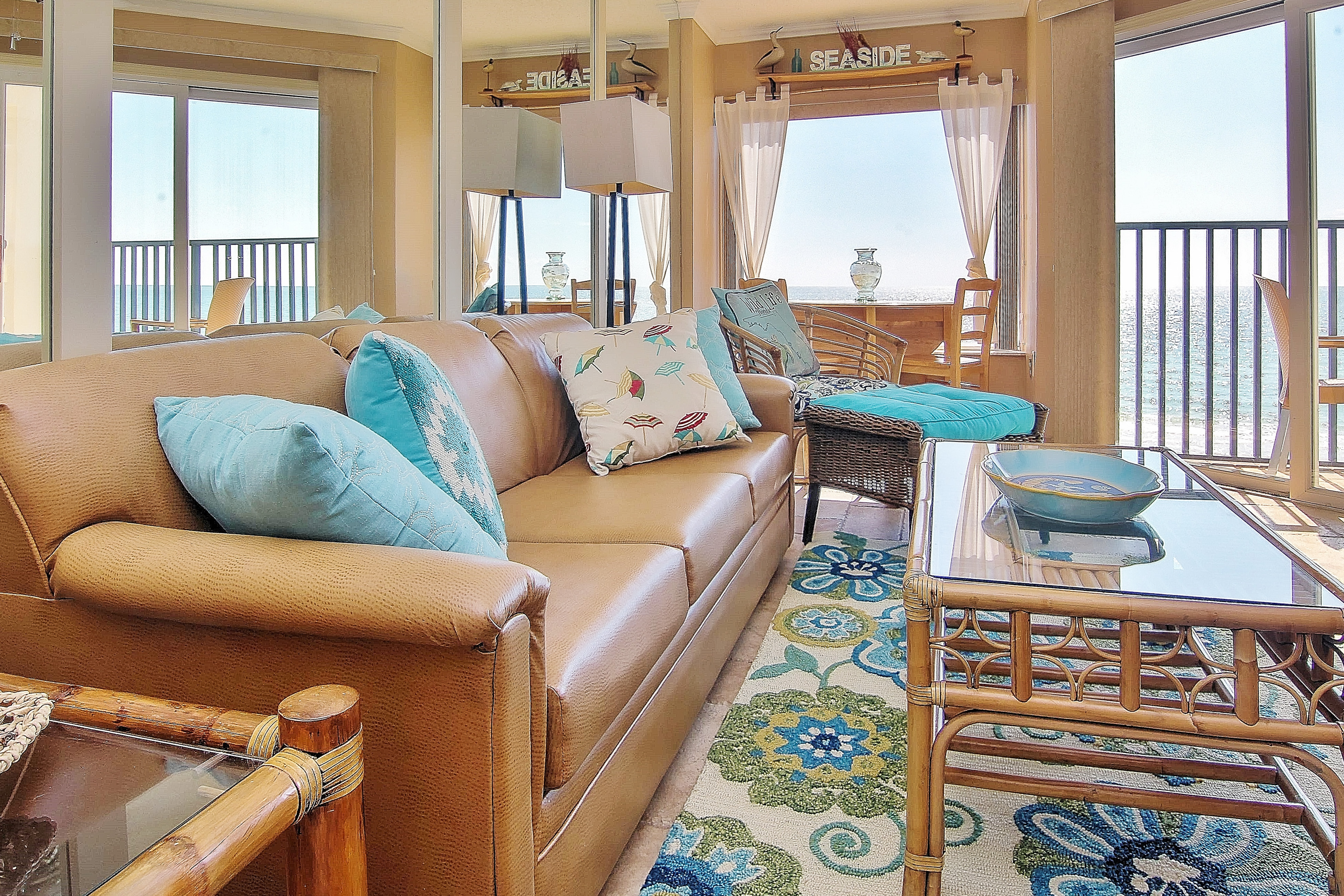 Gulf front condo with pool amazing views and central AC dog friendly