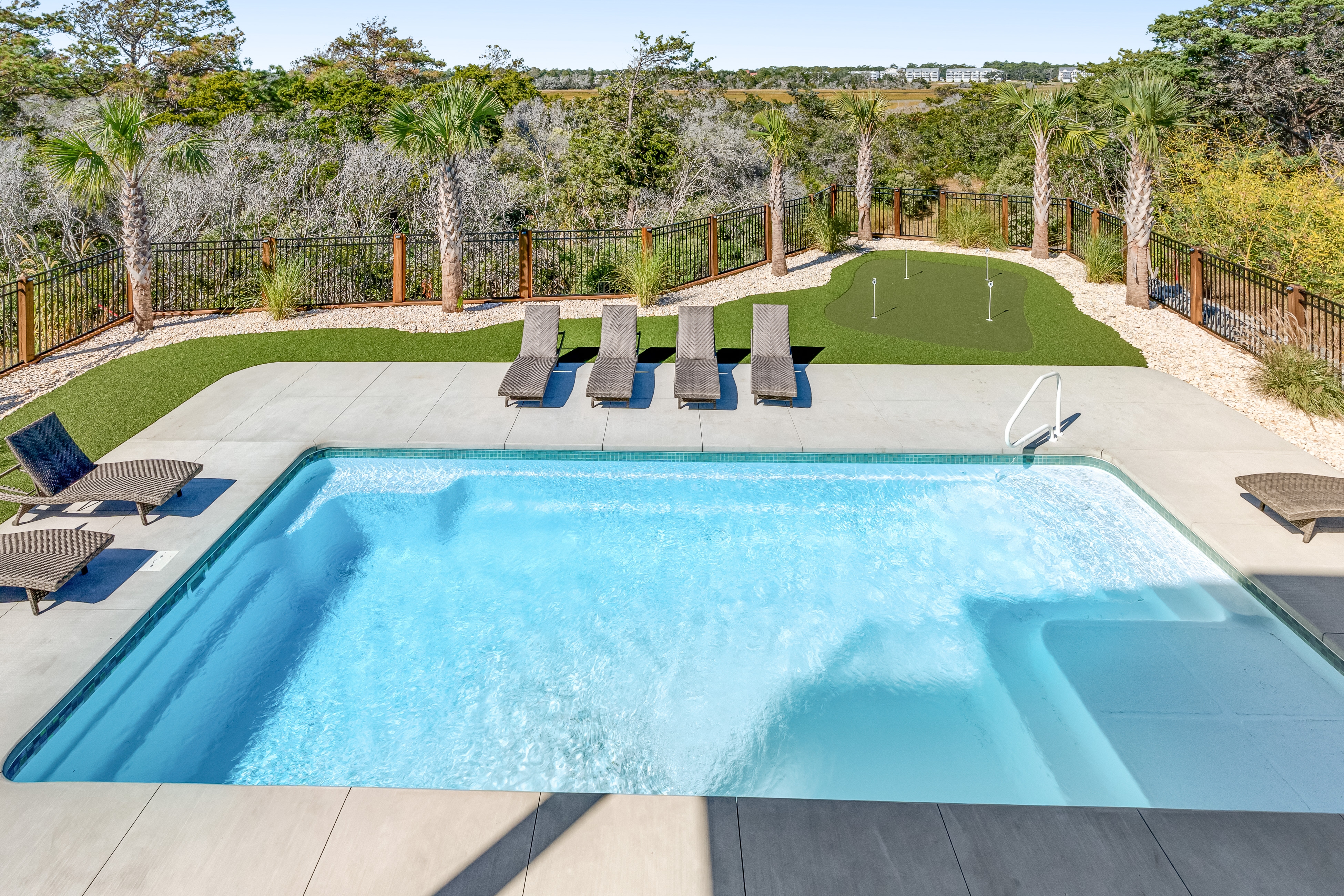 Beautiful home on the Intercoastal Waterway with an ocean view, private pool